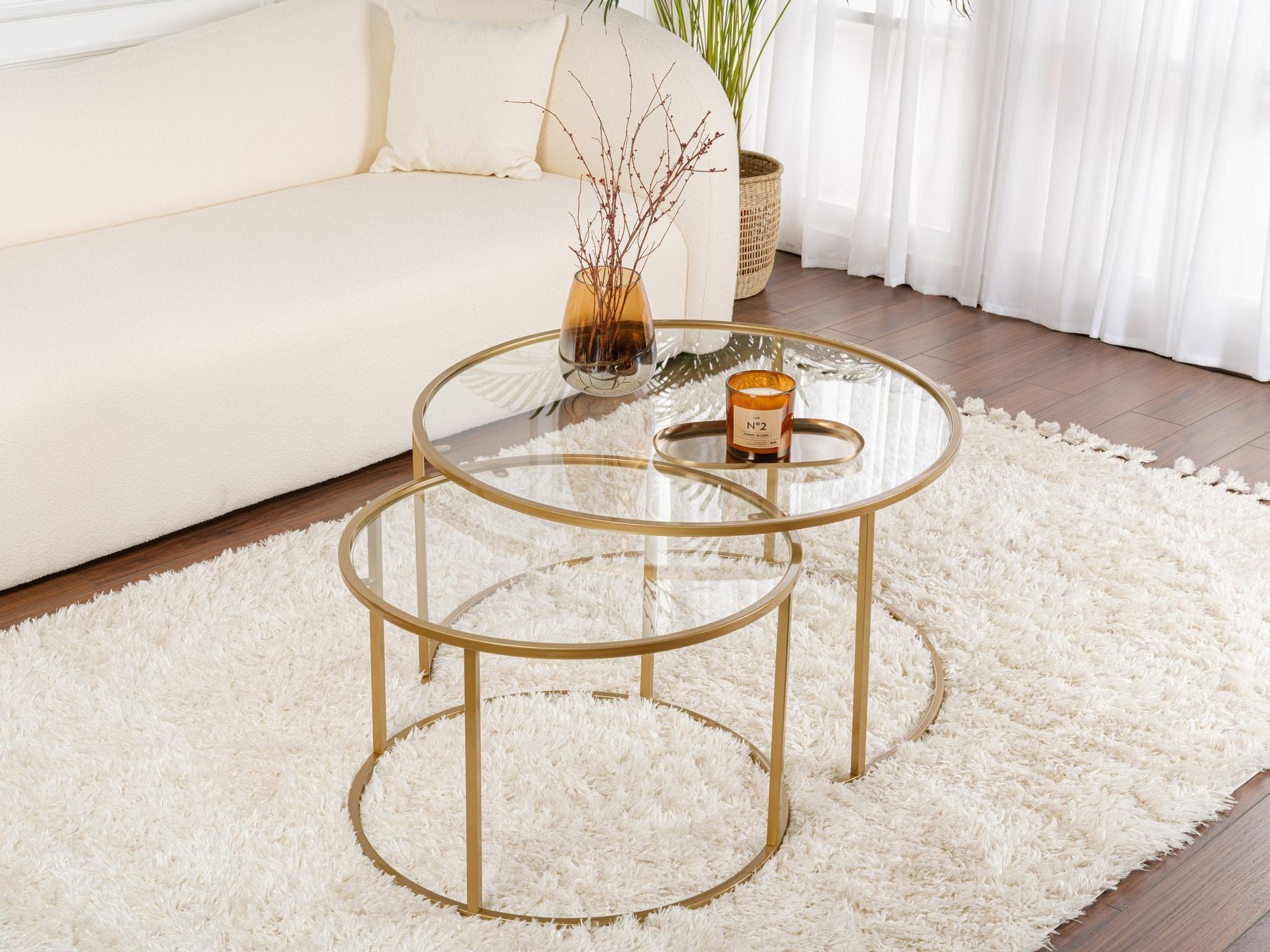 Diivanilaudade komplekt Novato 121 (Kuldne)