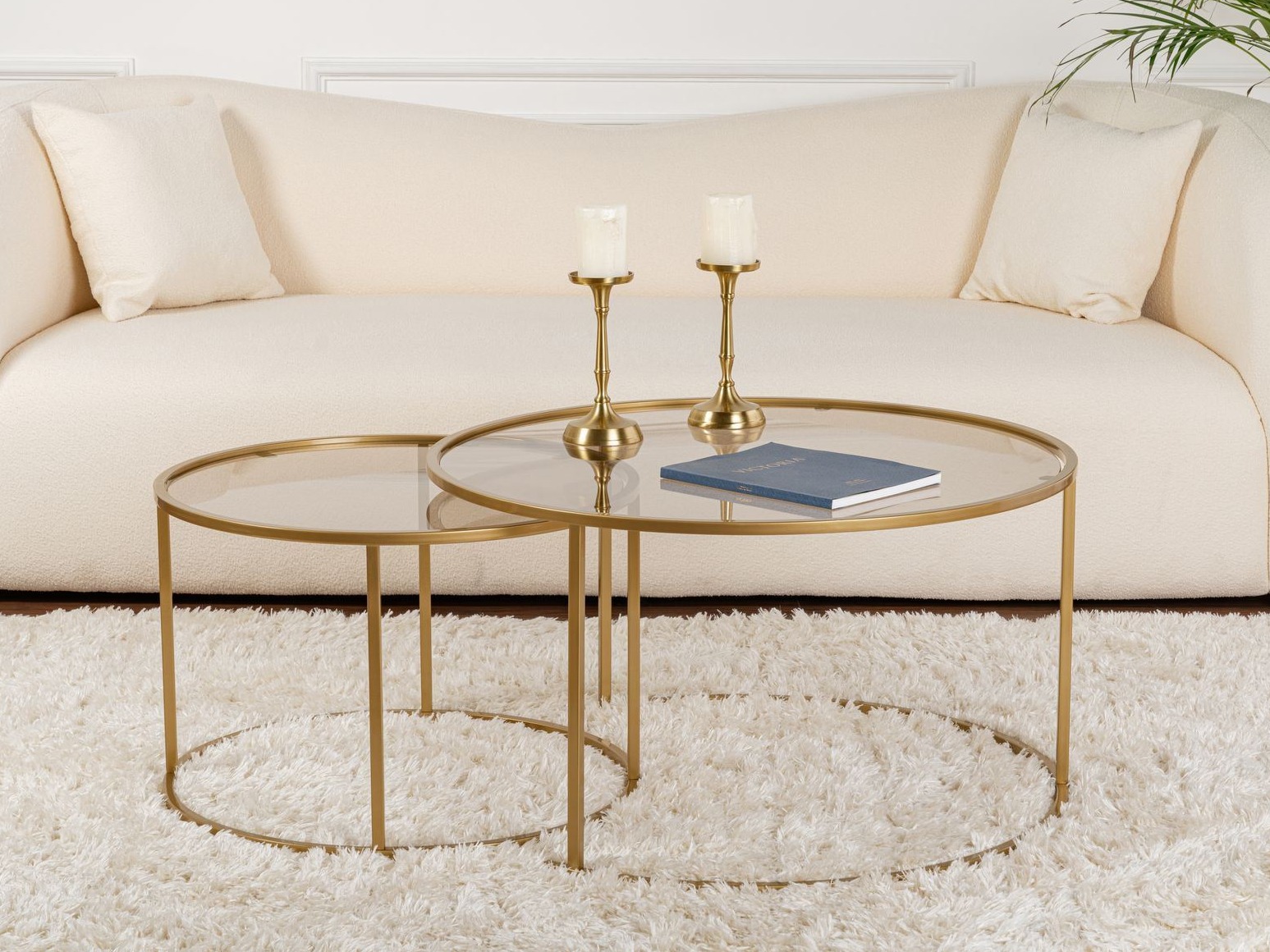 Diivanilaudade komplekt Novato 122 (Kuldne)