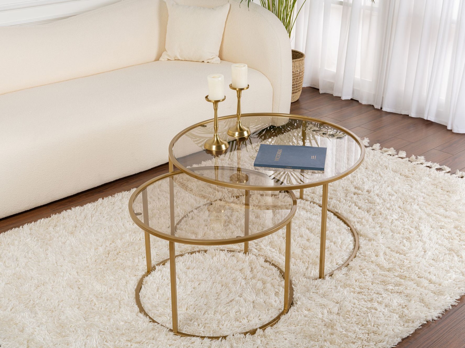 Diivanilaudade komplekt Novato 122 (Kuldne)