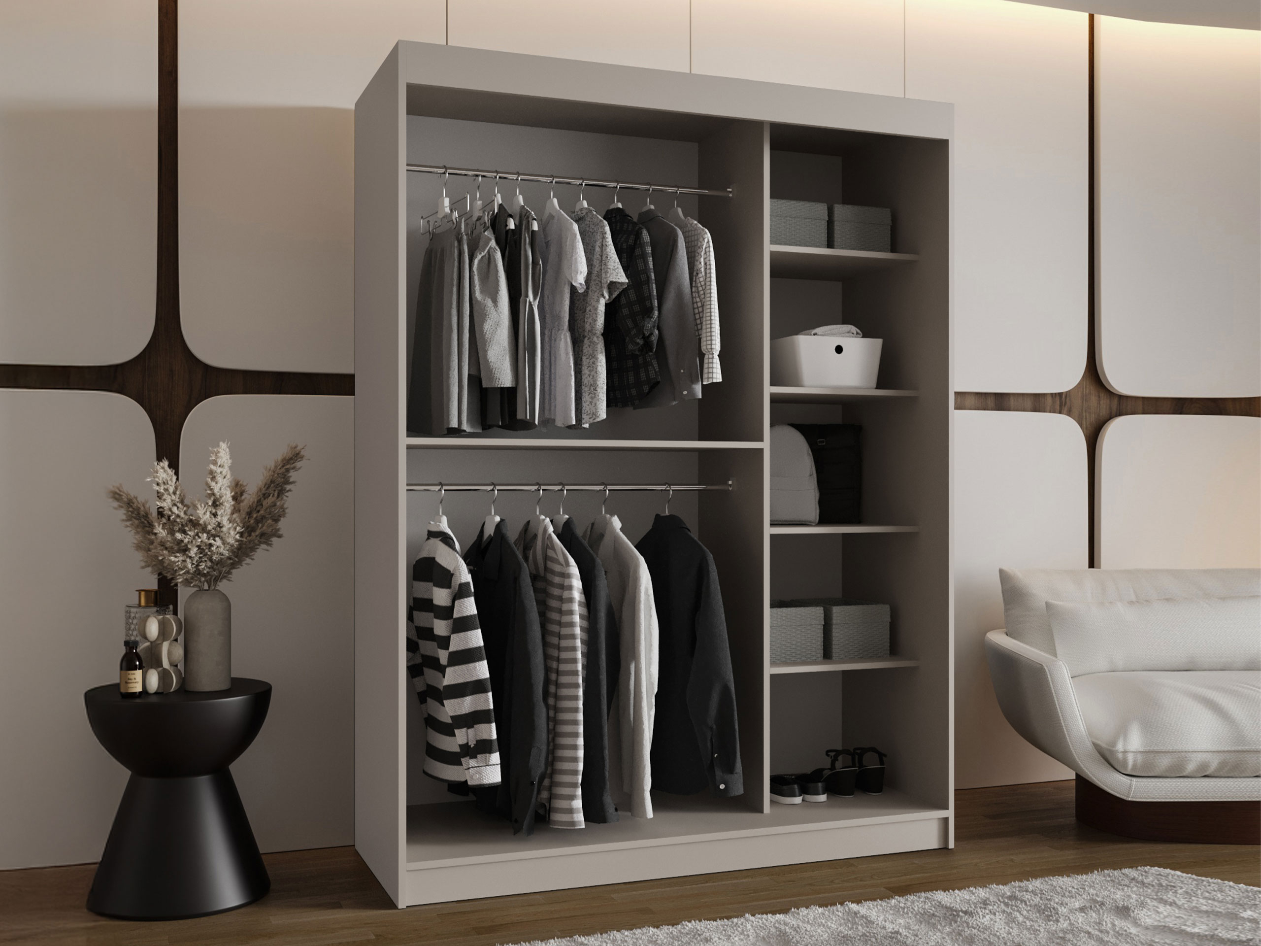 Riidekapp Hartford 519 (Must)