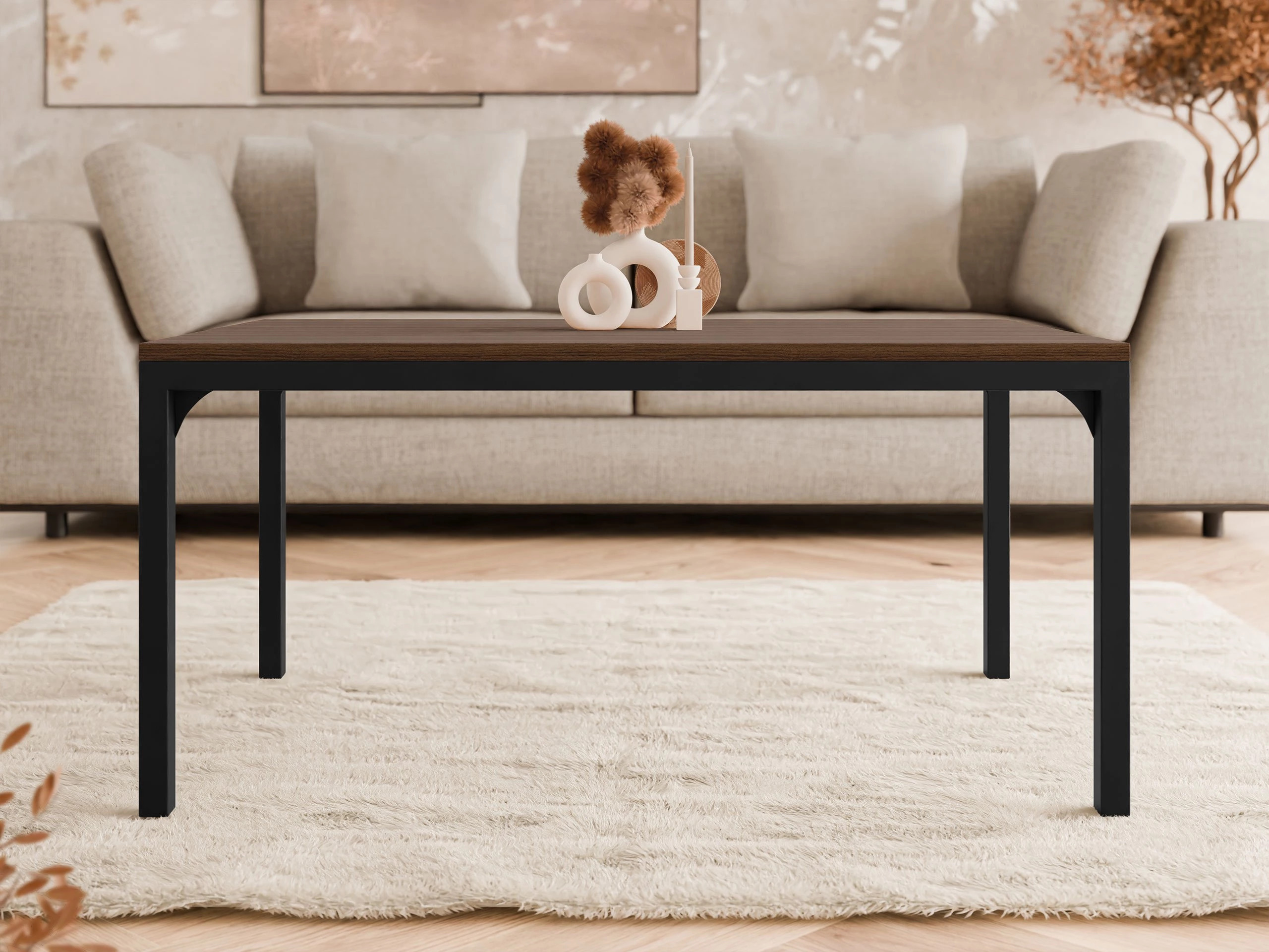 Diivanilaud Oswego 138 (Pähkel + Must)