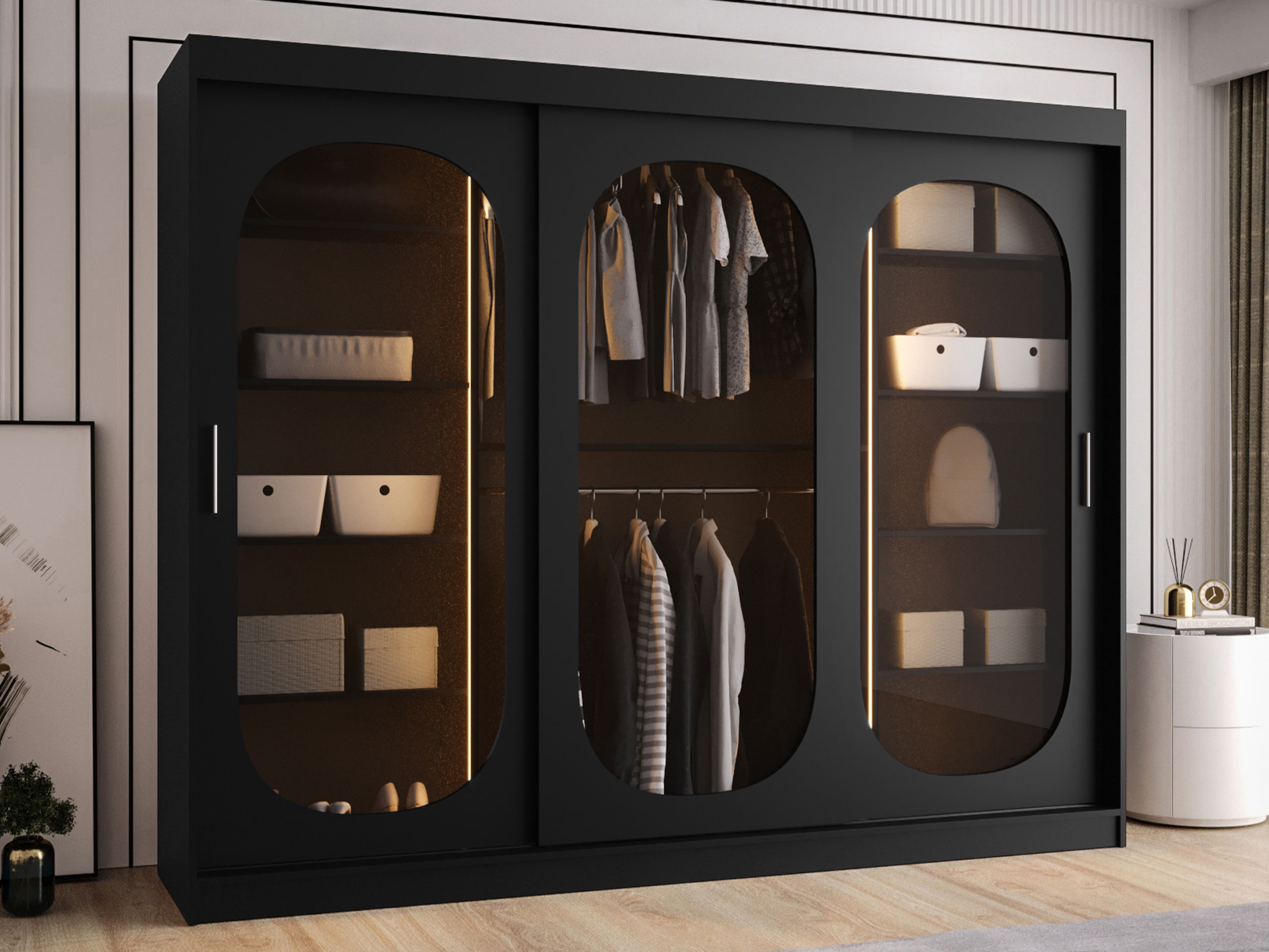 Riidekapp Hartford 522 (Must)