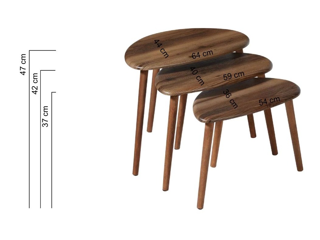 Diivanilaudade komplekt Kailua 2528