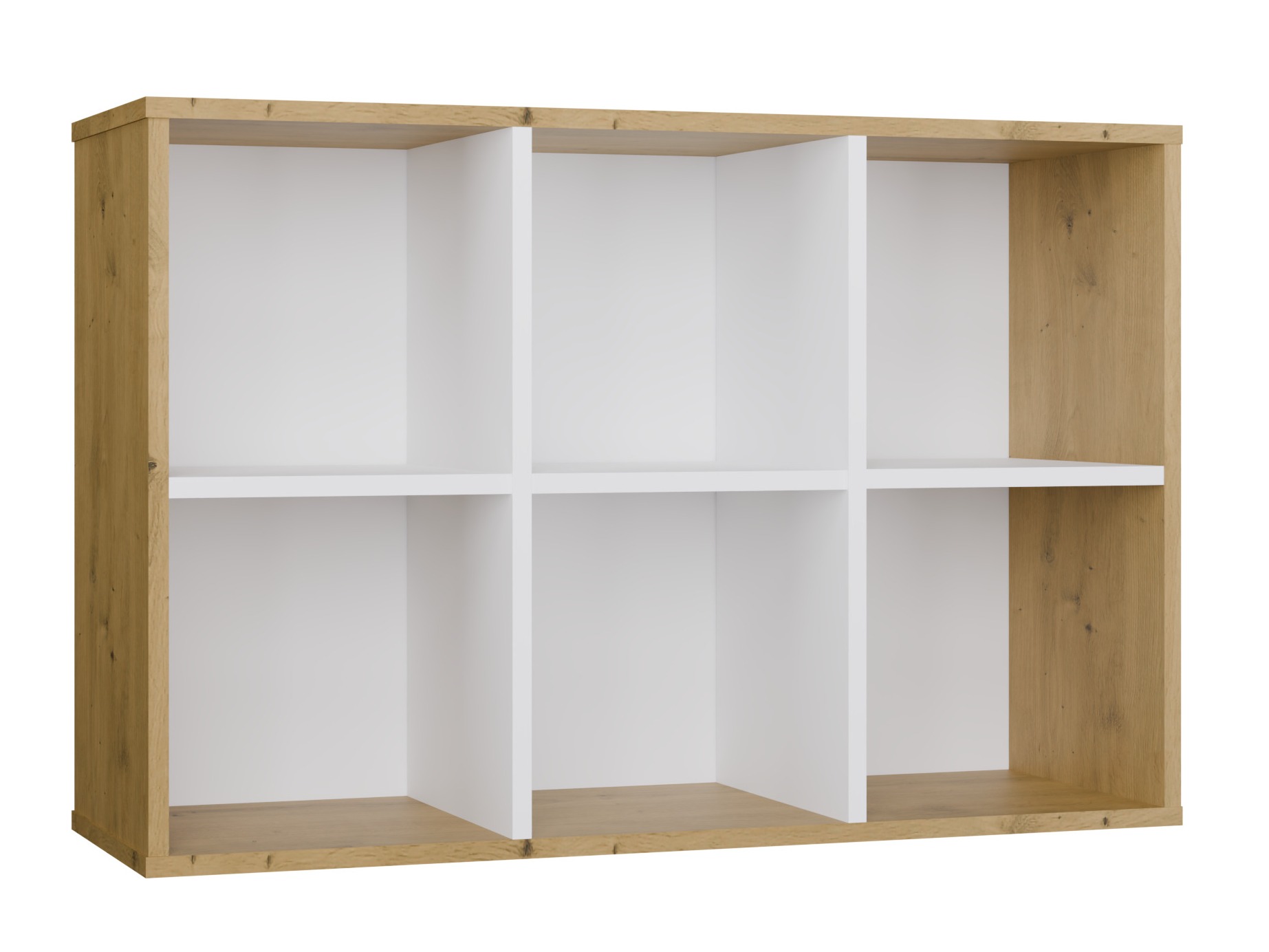 Riiul Mandeville 296 (Valge + Artisan tamm)