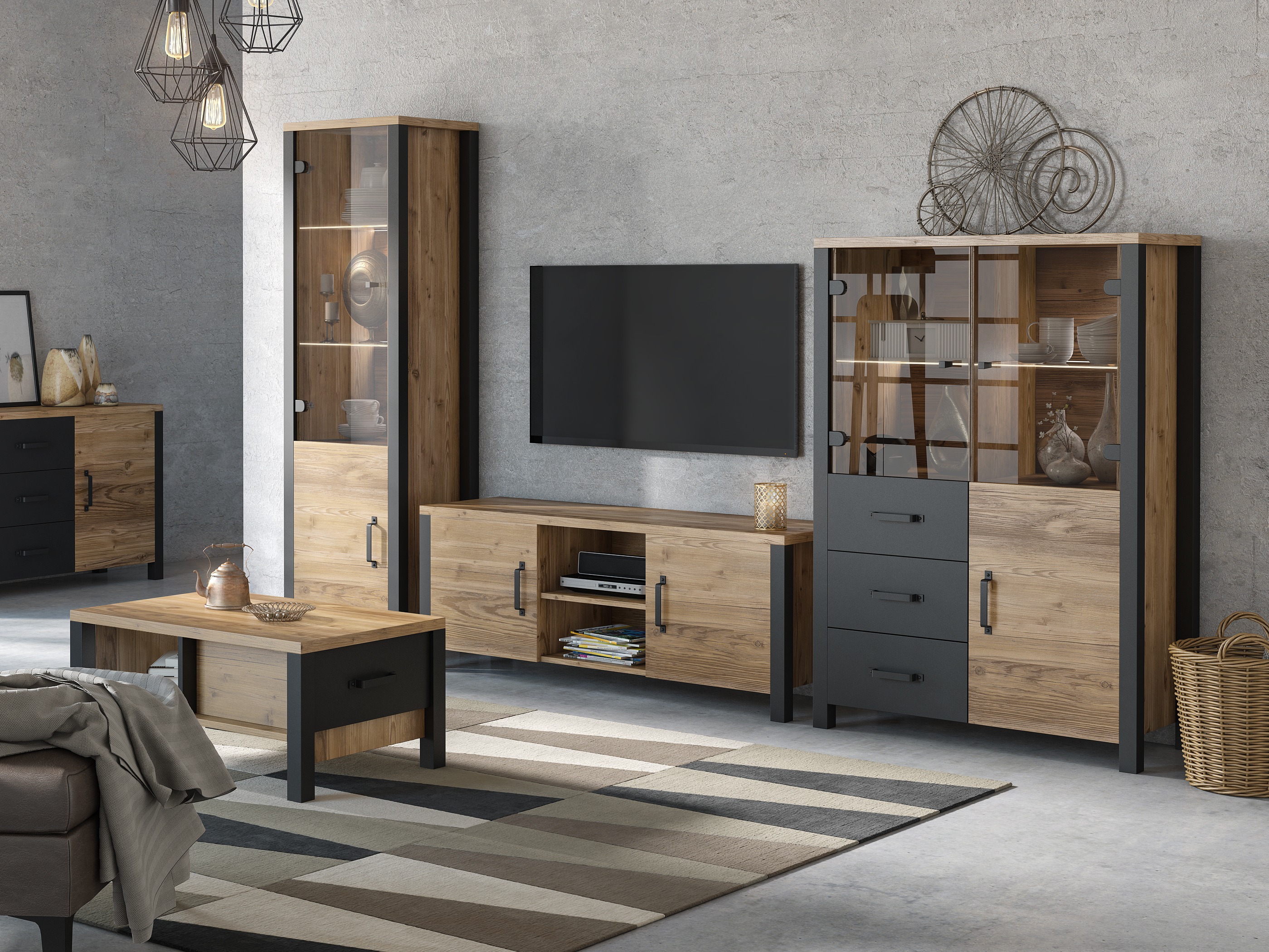 Elutoa komplekt Tornua 113 (Tume kuusk + Matt must)