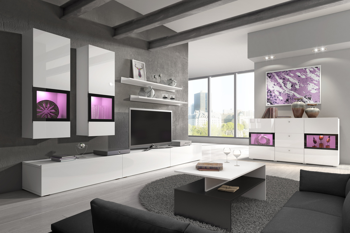 Elutoa komplekt Serodeu 100 (Valge + Läikiv valge)