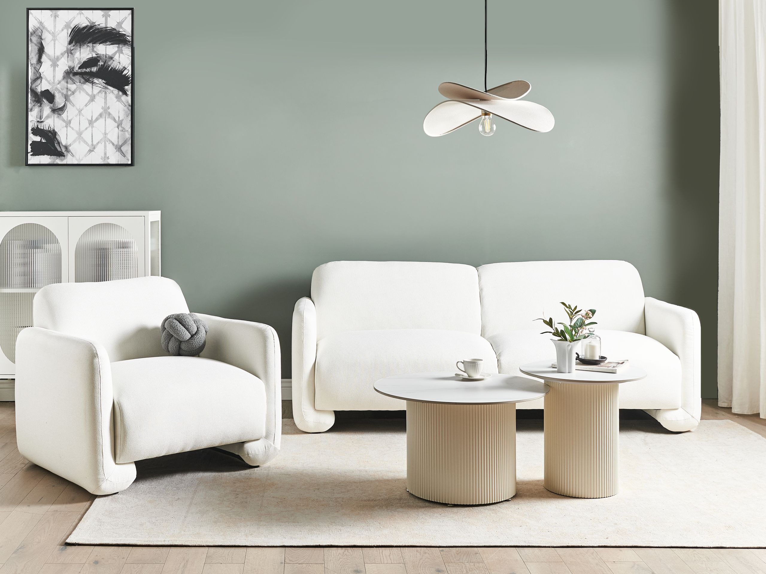 Pehme mööbli komplekt Berwyn 2703 (Valge)