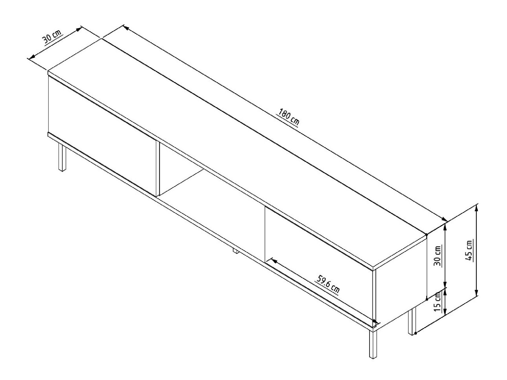TV-alus Kailua 2556 (Pähkel)