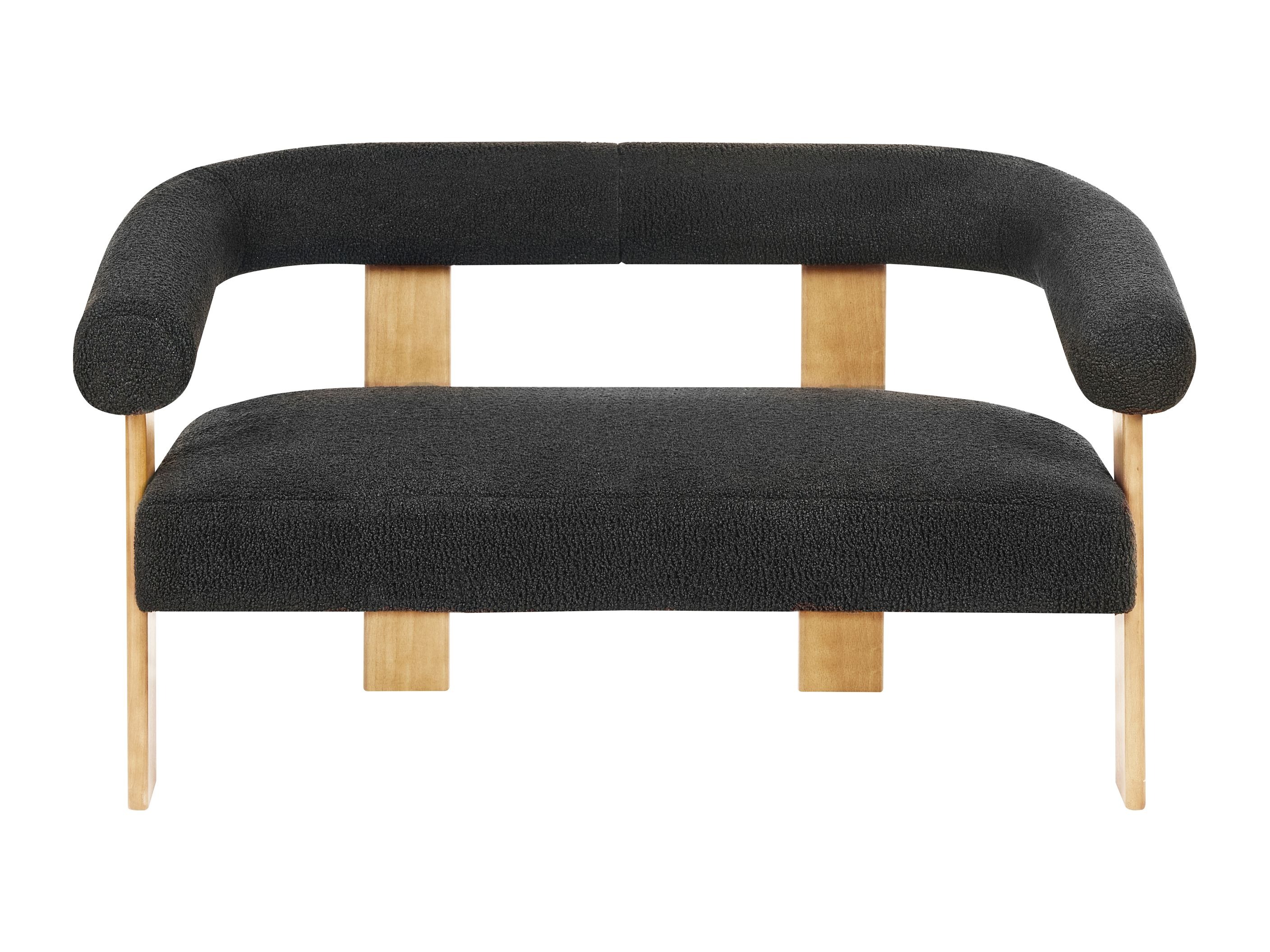 Pehme mööbli komplekt Berwyn 2710 (Must + Ere puit)