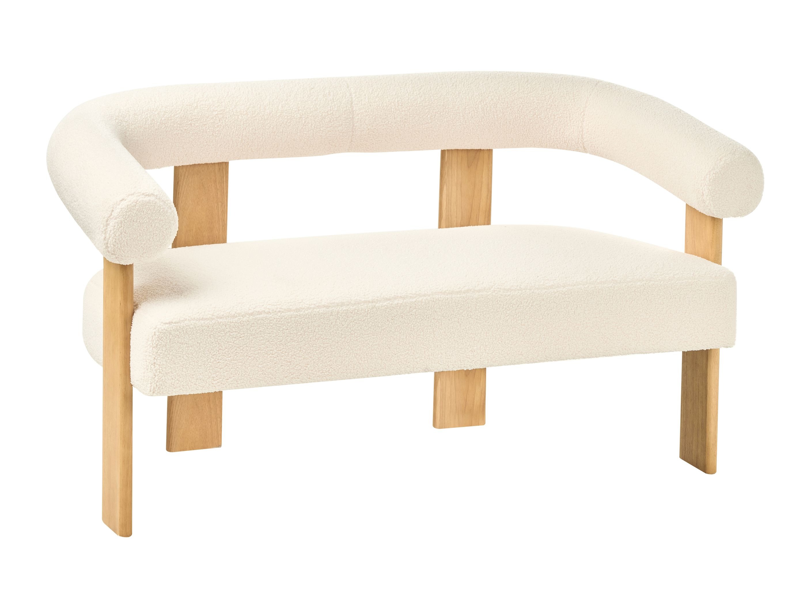 Pehme mööbli komplekt Berwyn 2710 (Valge + Ere puit)