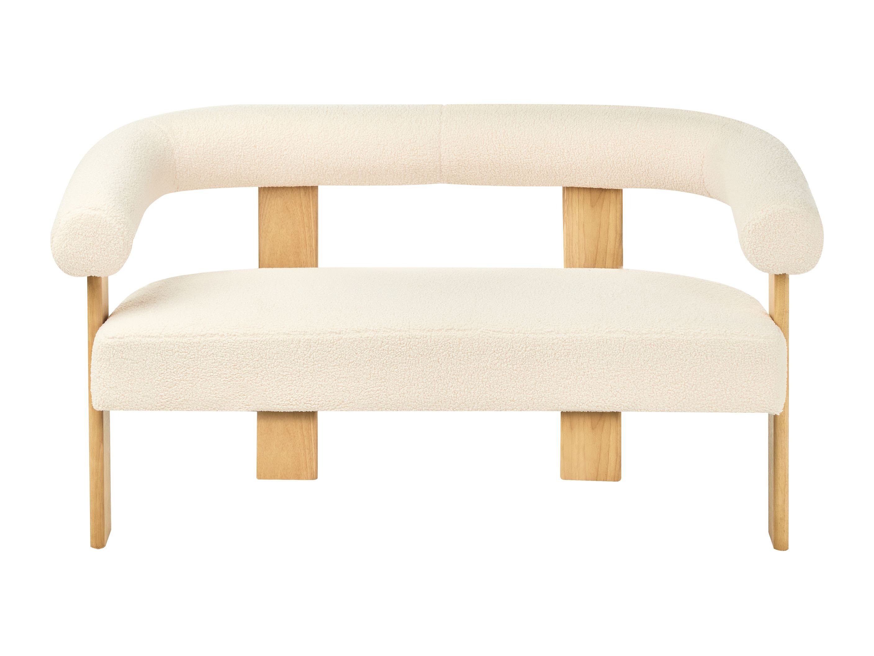 Pehme mööbli komplekt Berwyn 2710 (Valge + Ere puit)