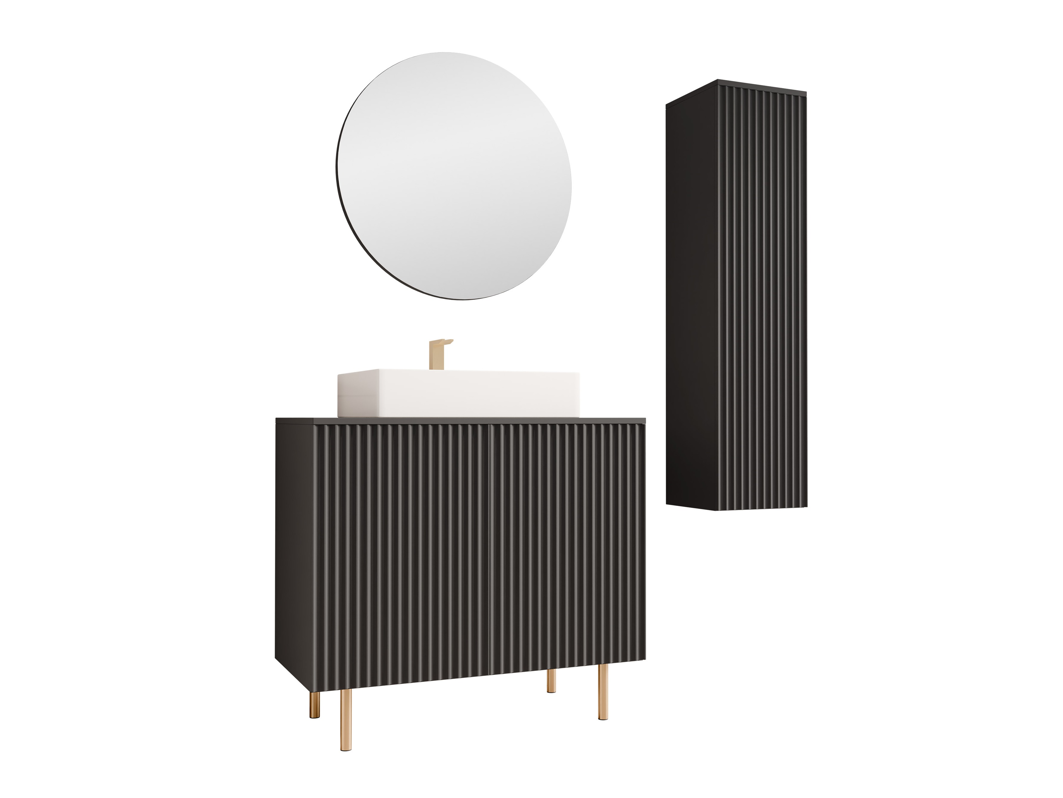 Vannitoakomplekt Decus II (Must)