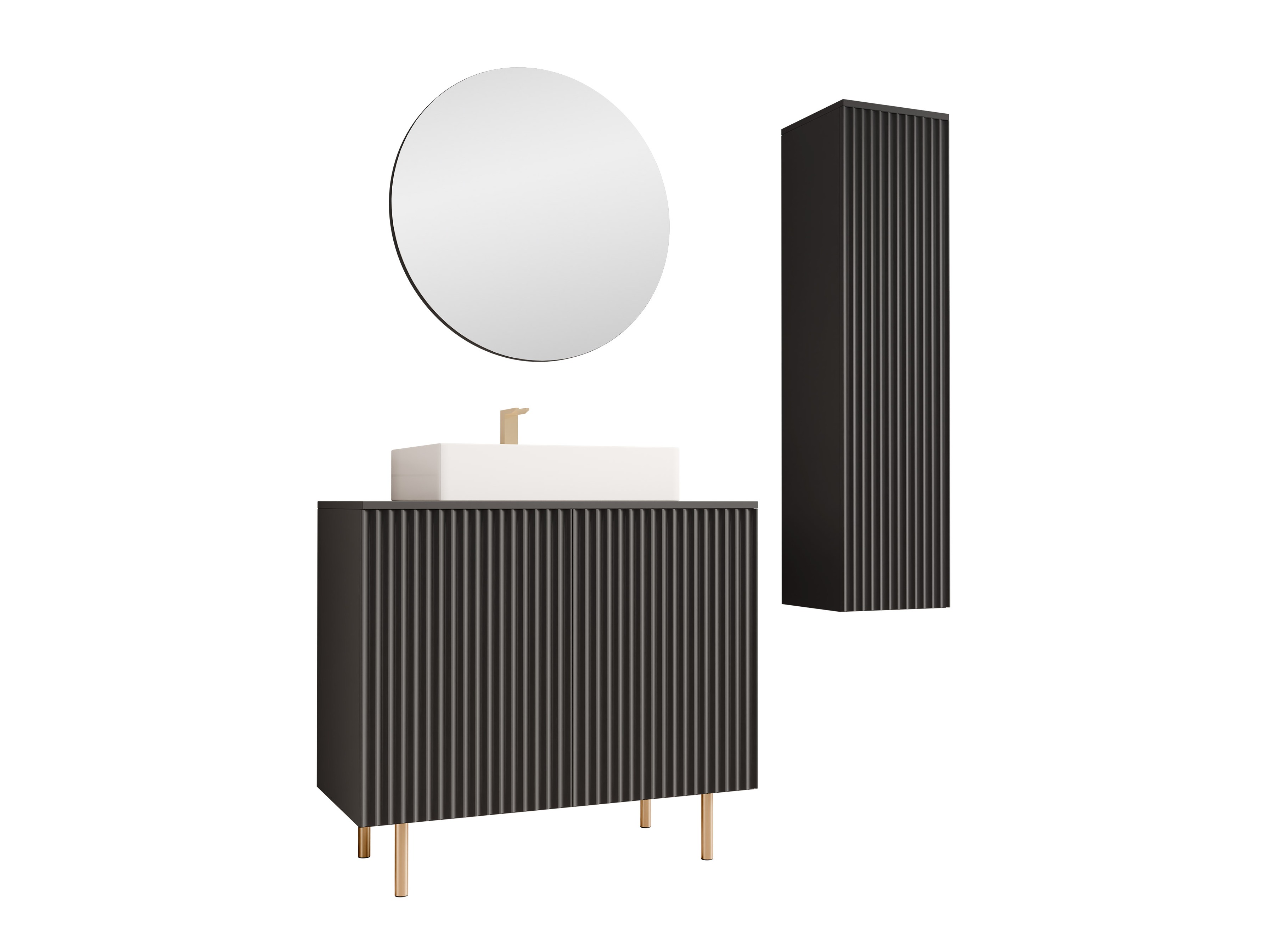 Vannitoakomplekt Decus II (Must)