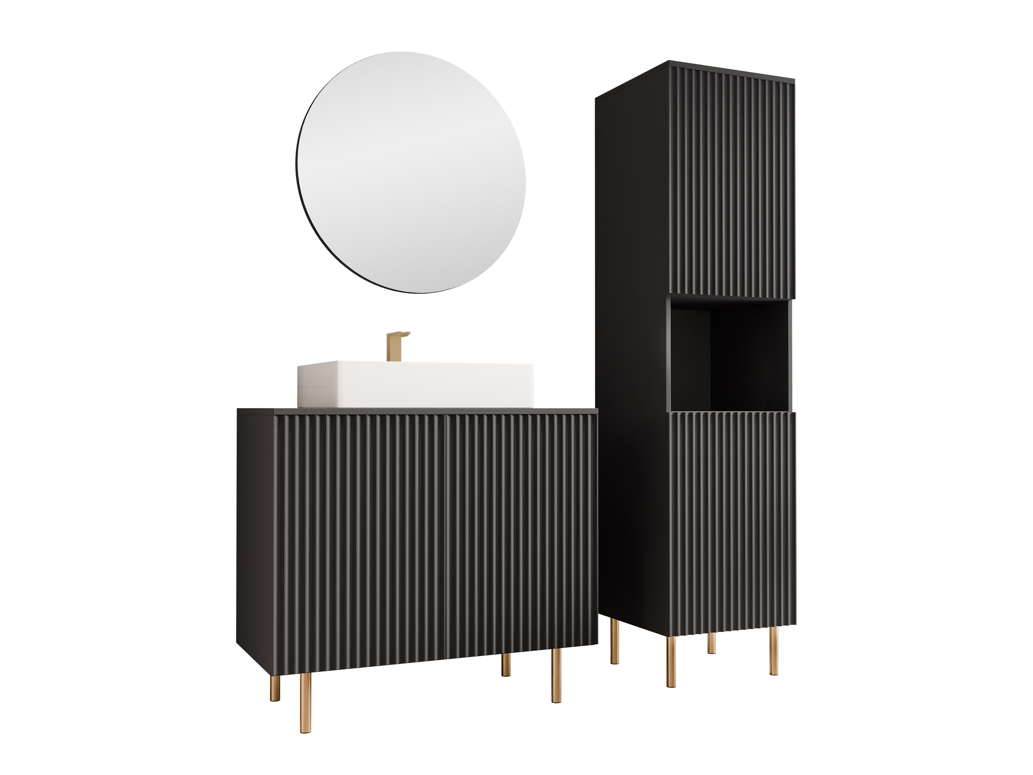 Vannitoakomplekt Decus III (Must)