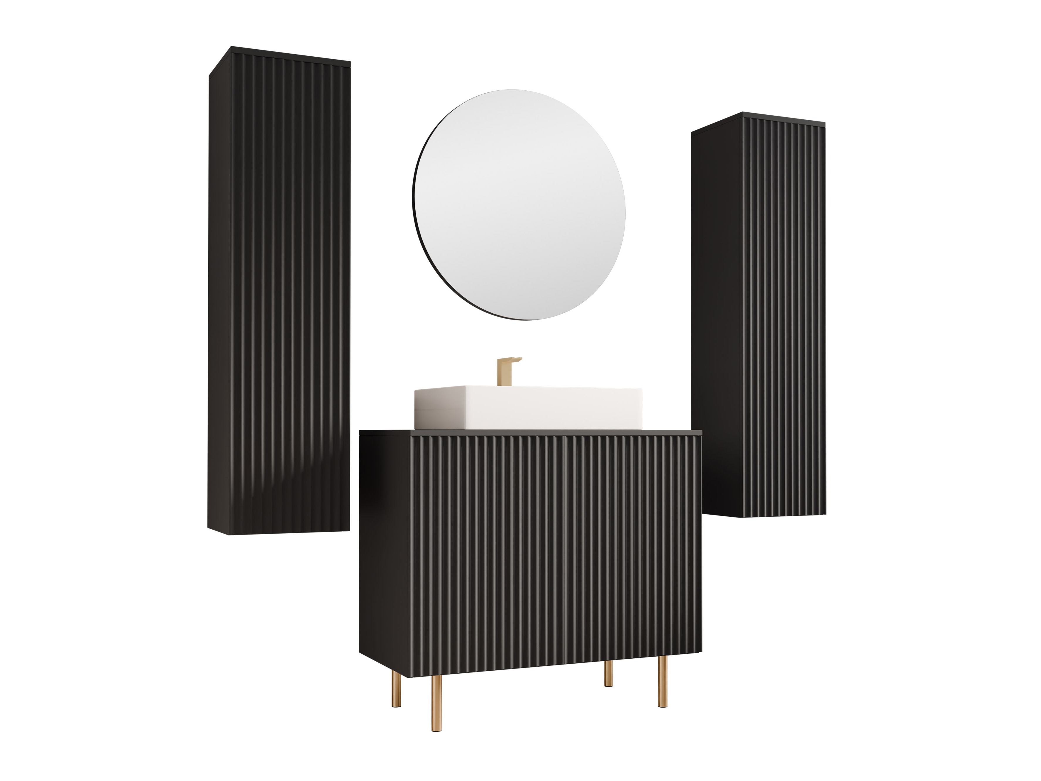 Vannitoakomplekt Decus IV (Must)