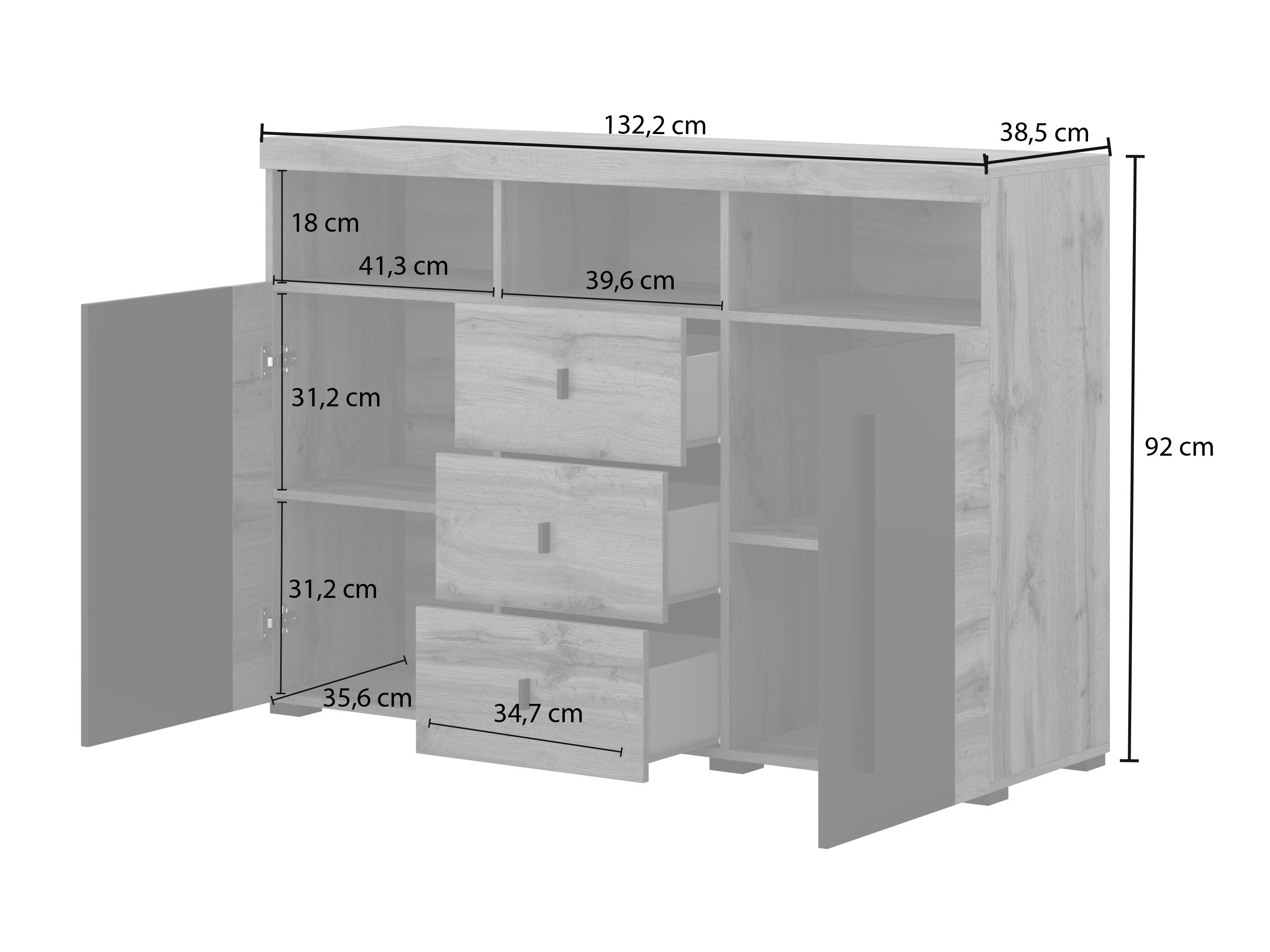 Kummut Sorciro 101 (Pähkel + Tume tamm)