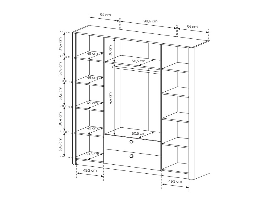 Riidekapp Odesonu 100