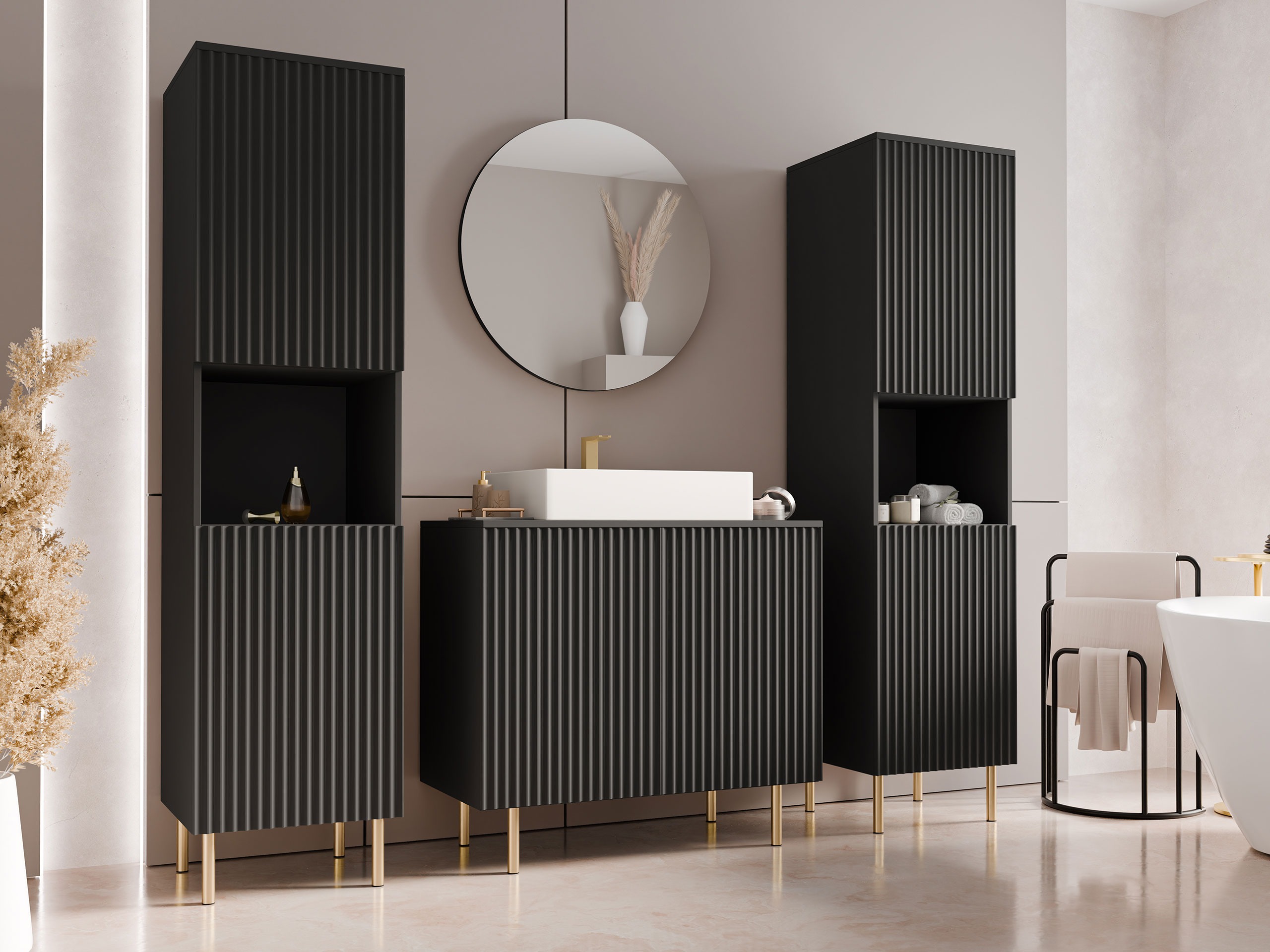 Vannitoakomplekt Decus VI (Must)