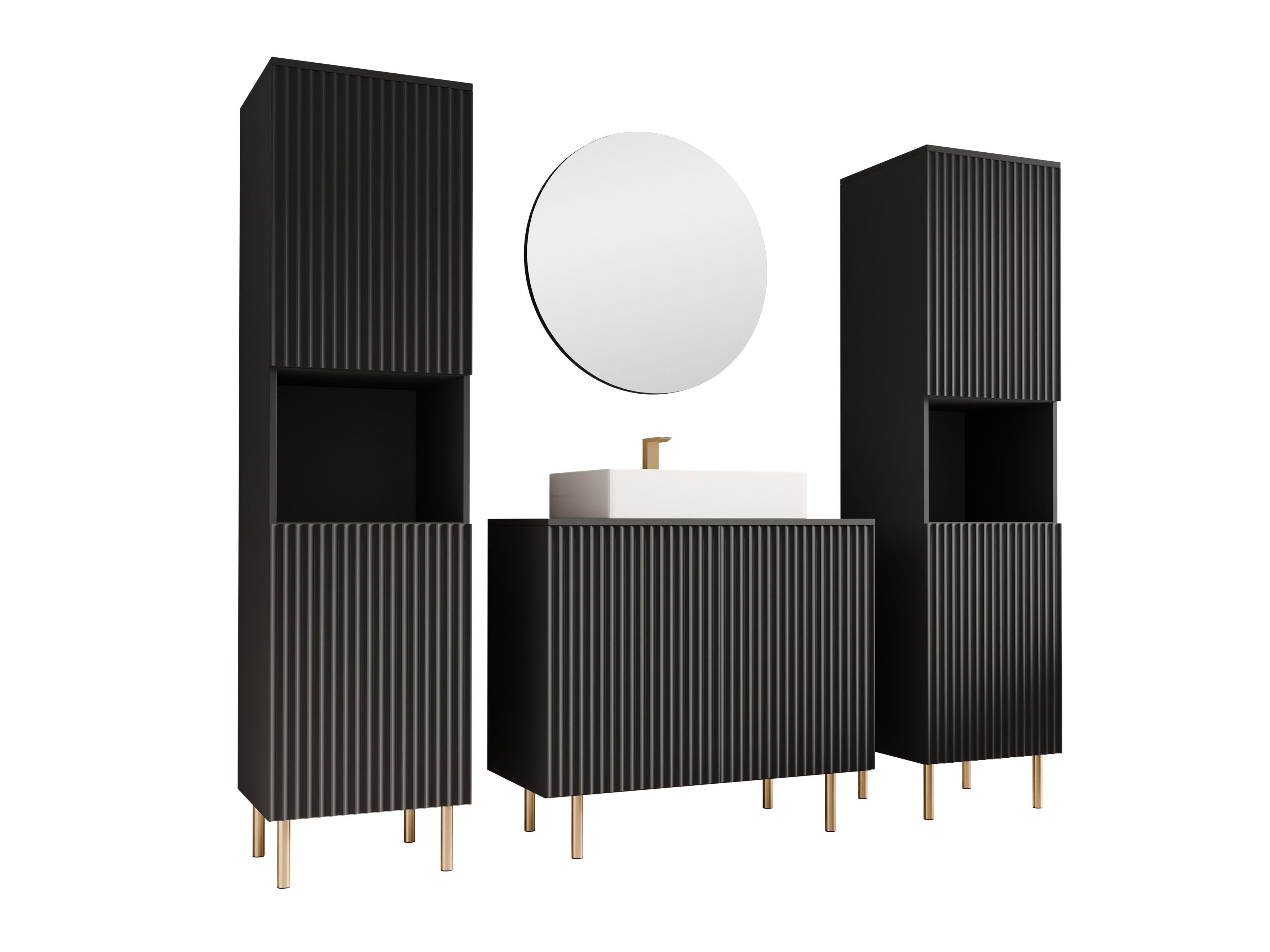 Vannitoakomplekt Decus VI (Must)