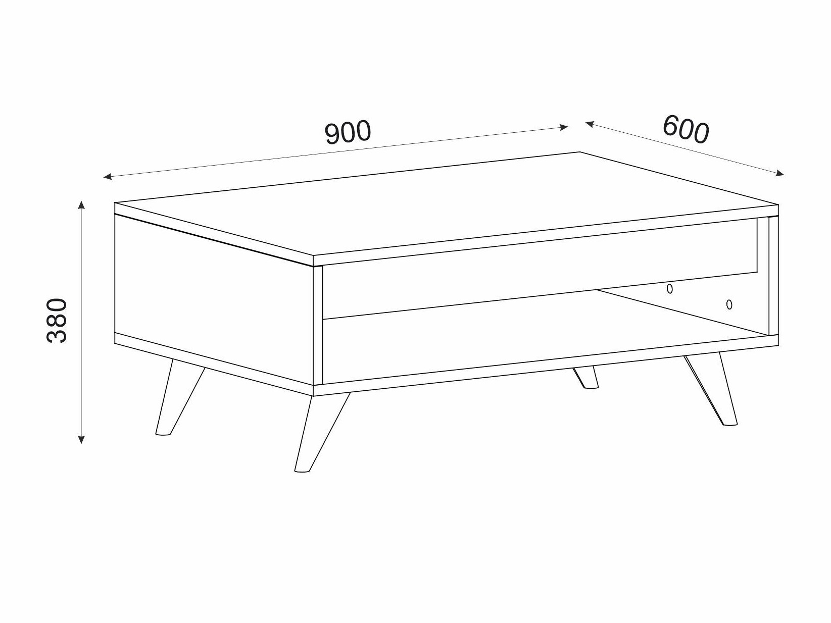 Diivanilaud Kailua 2561 (Pähkel)