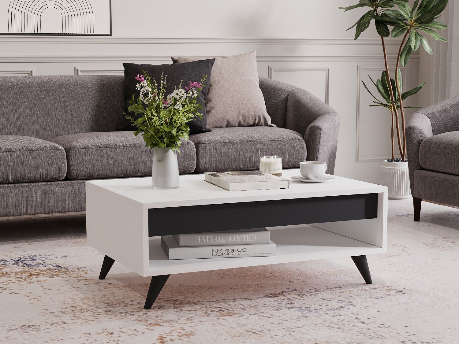 Diivanilaud Kailua 2561 (Valge)