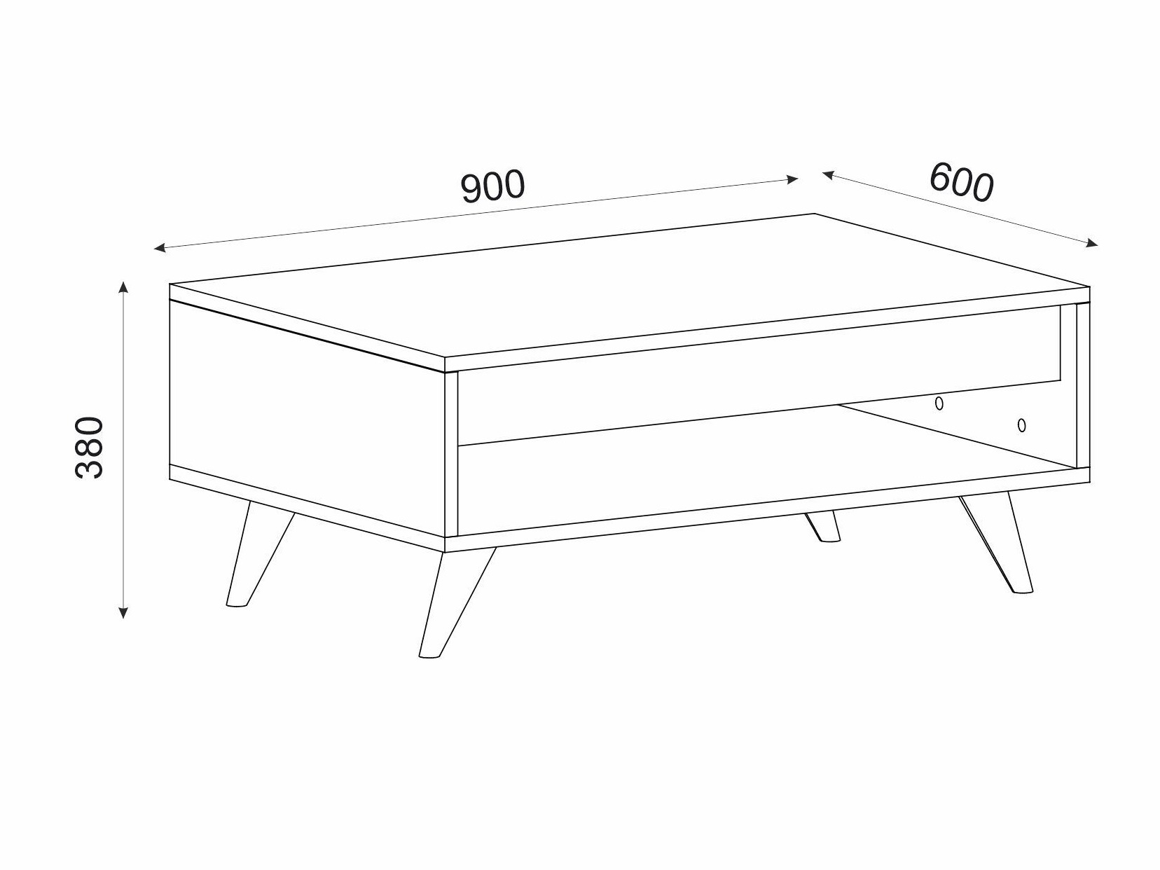 Diivanilaud Kailua 2561 (Valge)