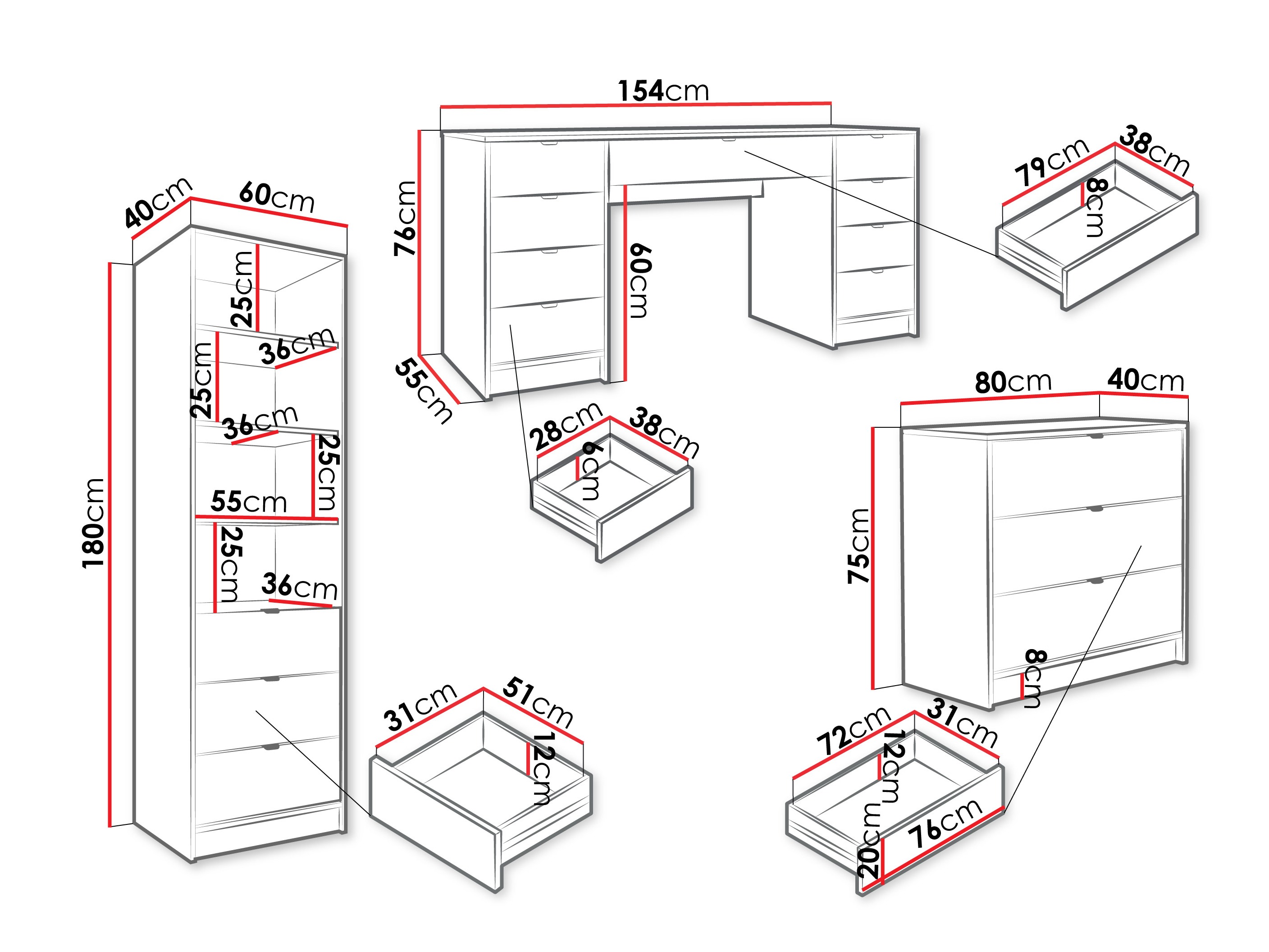 Kodukontori komplekt Comfivo Papilio VI (Beež)