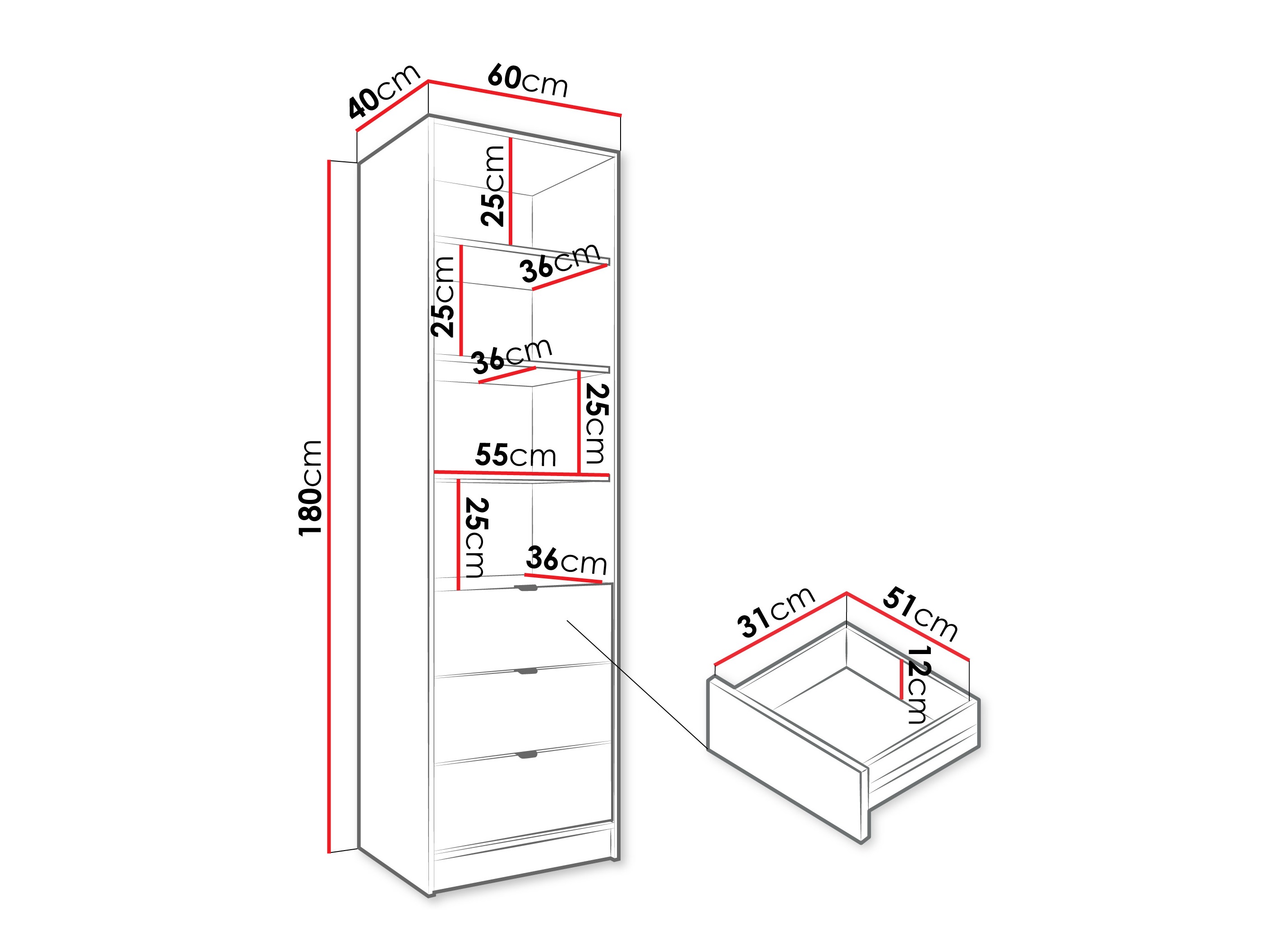 Riiul Comfivo Papilio (Beež)