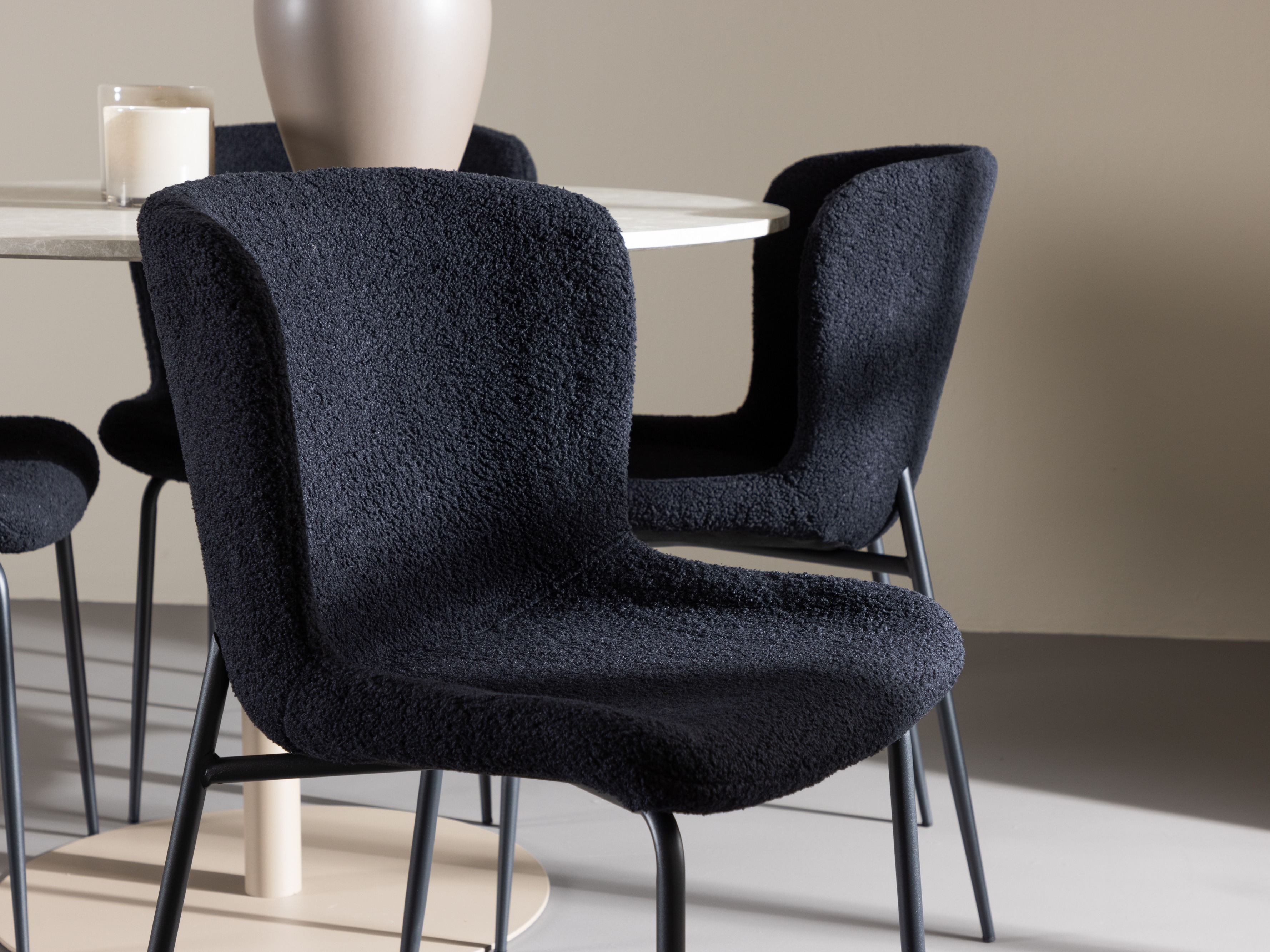 Söögitoakomplekt Dallas 4863 (Must)