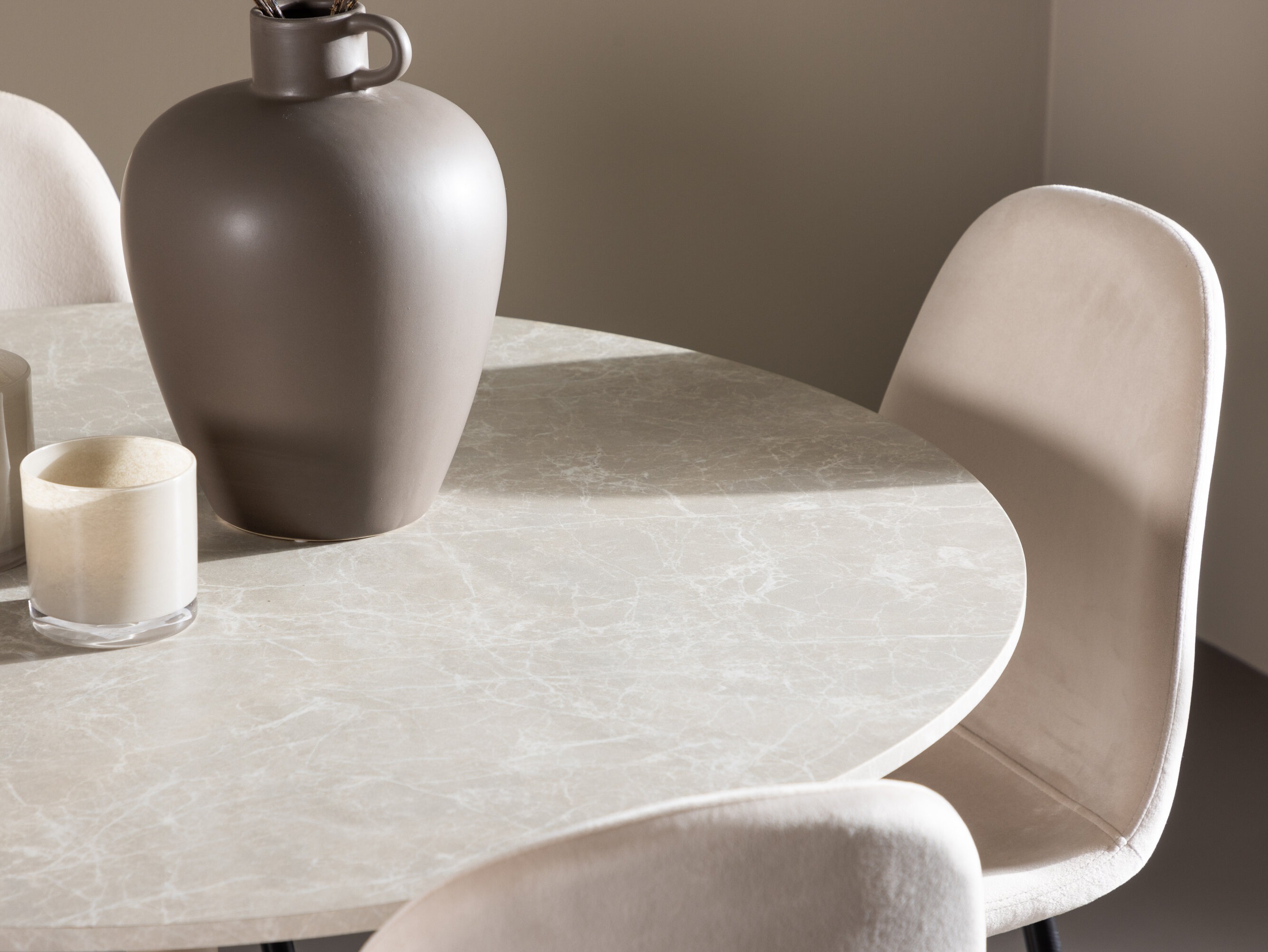 Söögitoakomplekt Dallas 4867 (Must + Beež)