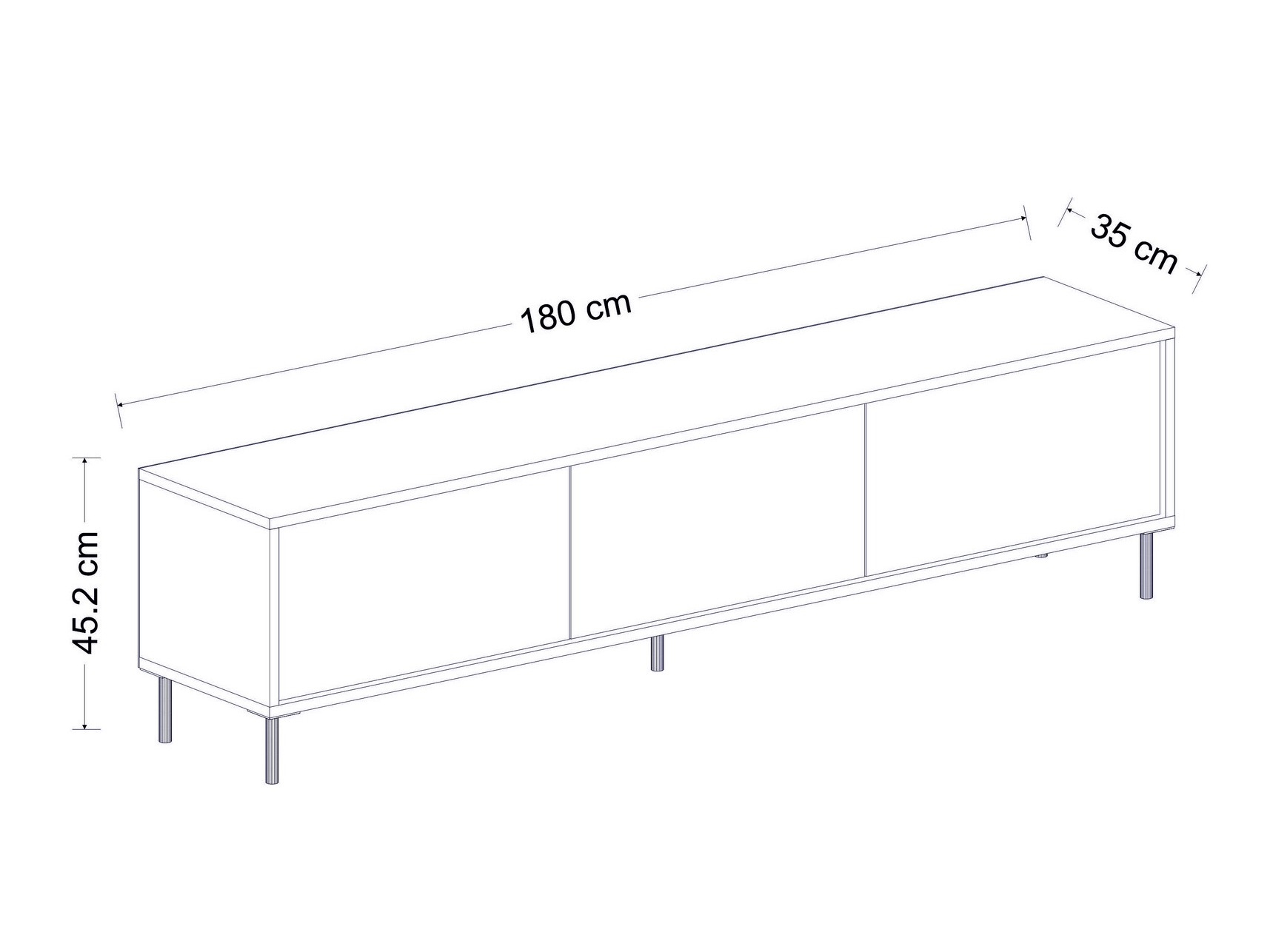 TV-alus Kailua 2573 (Valgus Travertine + Kuldne)