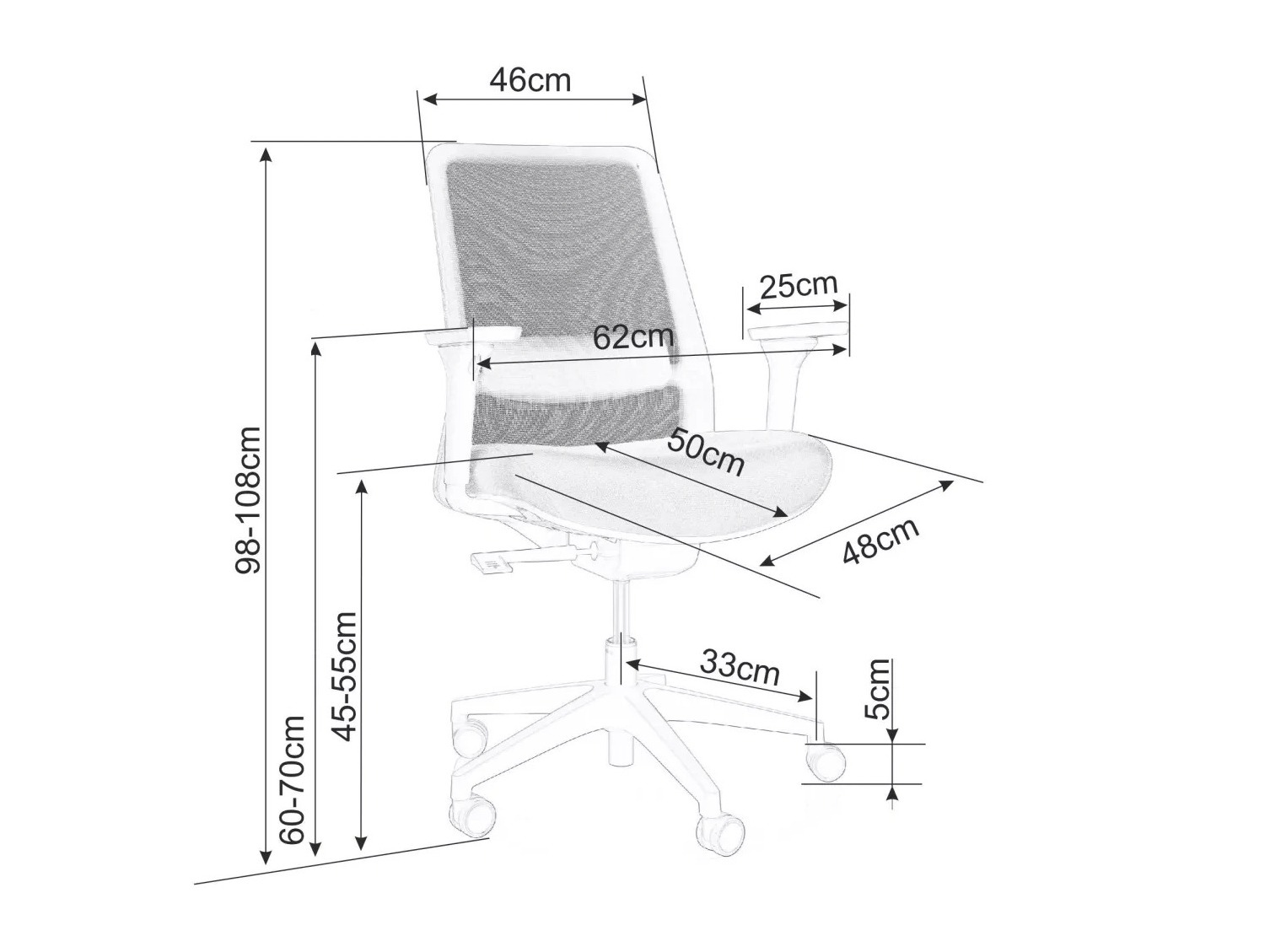 Kontoritool Detroit 789 (Hall)