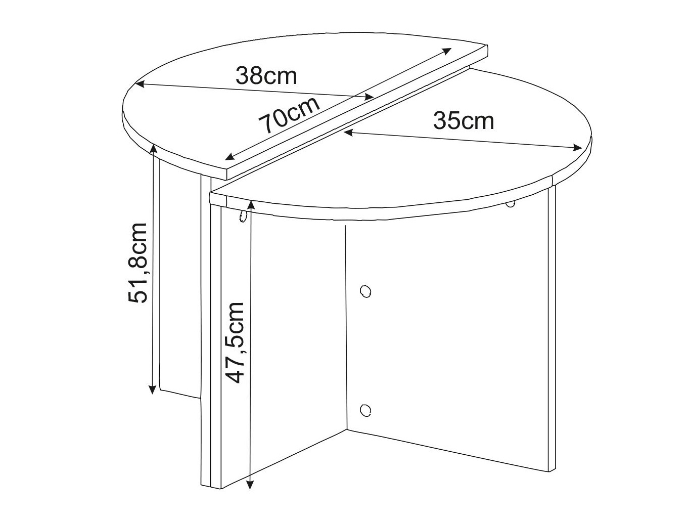 Diivanilaudade komplekt Kailua 2581 (Valgus Travertine)