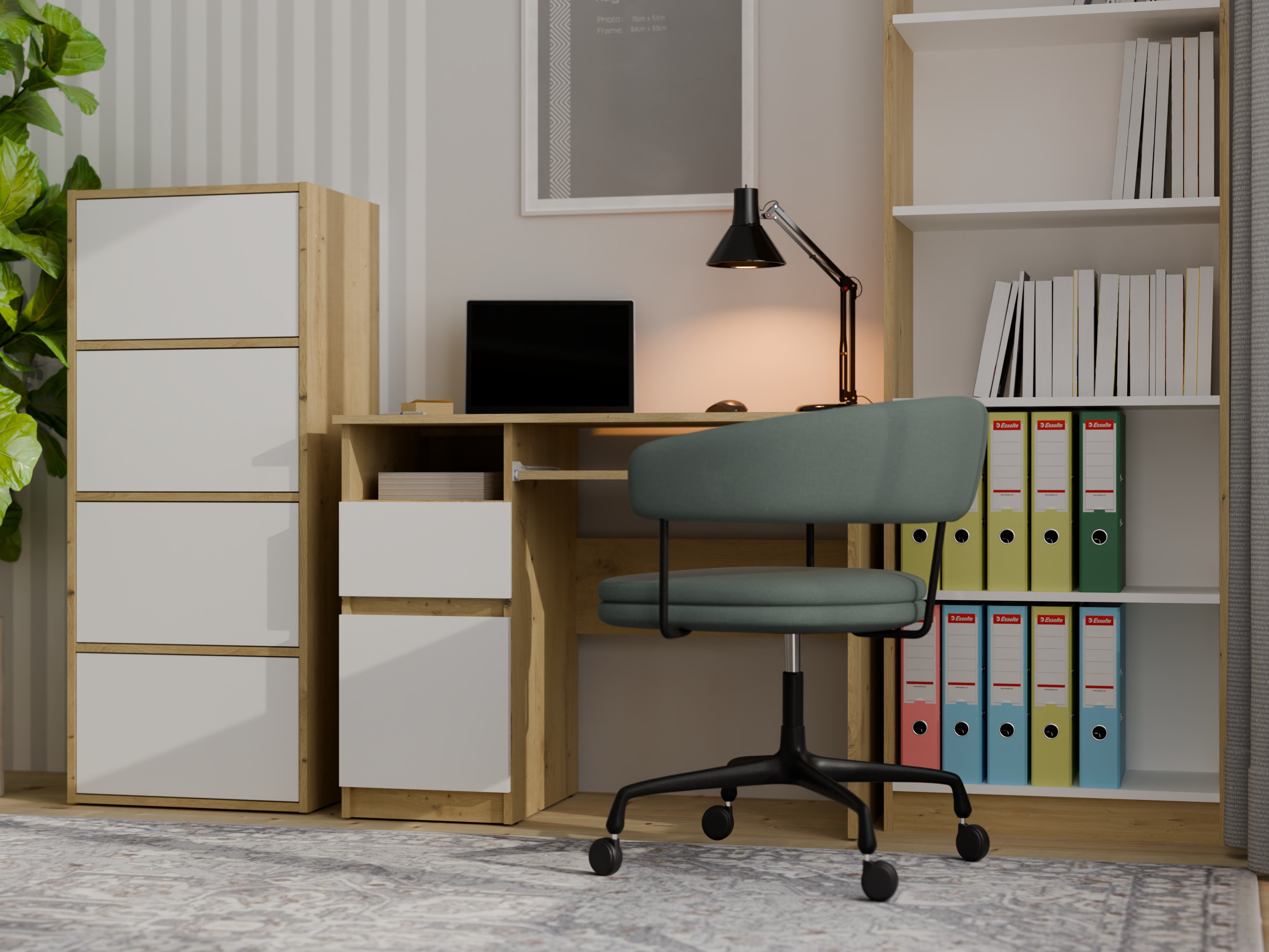 Kapp Mandeville 298 (Valge + Artisan tamm)