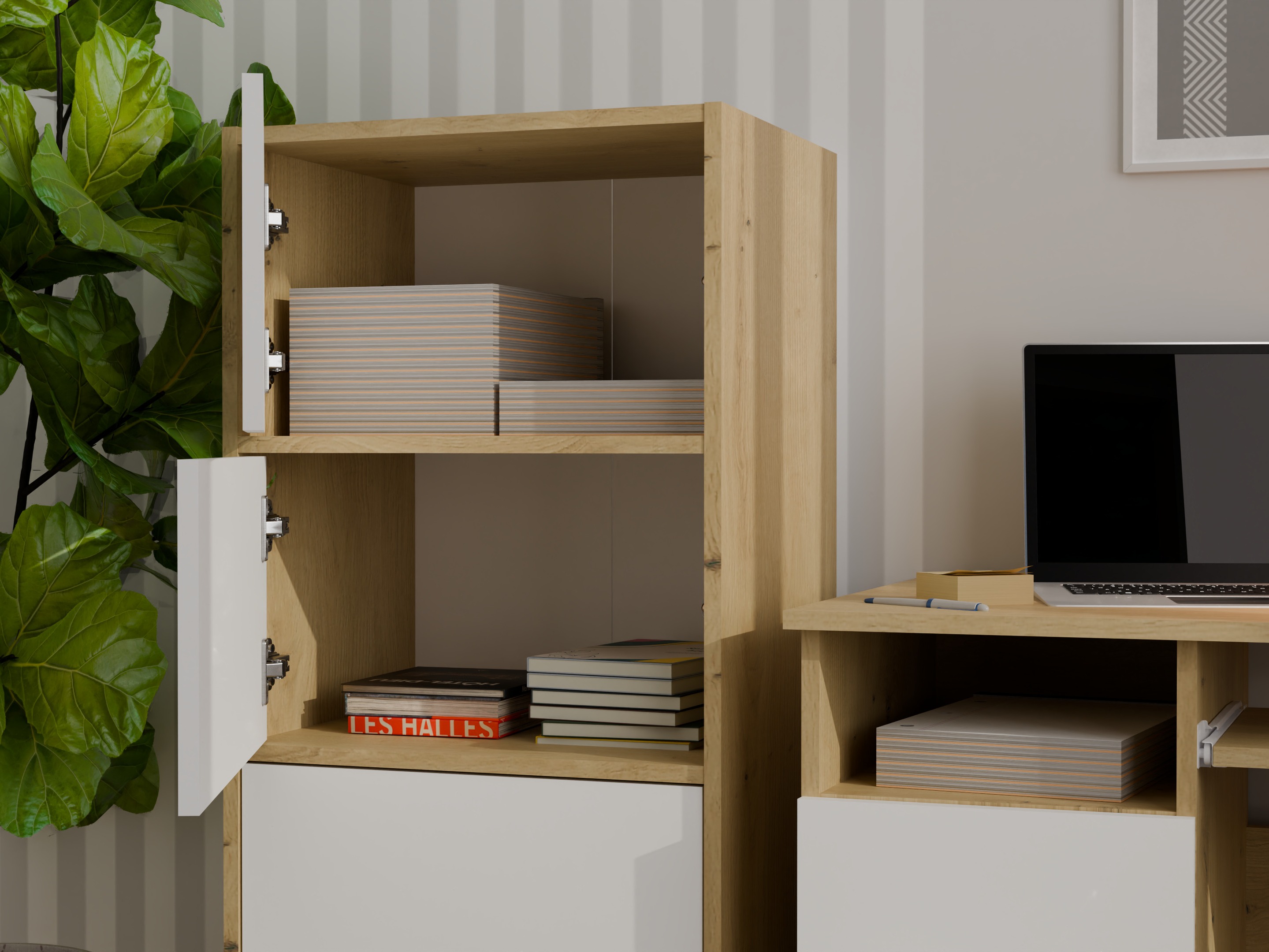 Kapp Mandeville 298 (Valge + Artisan tamm)