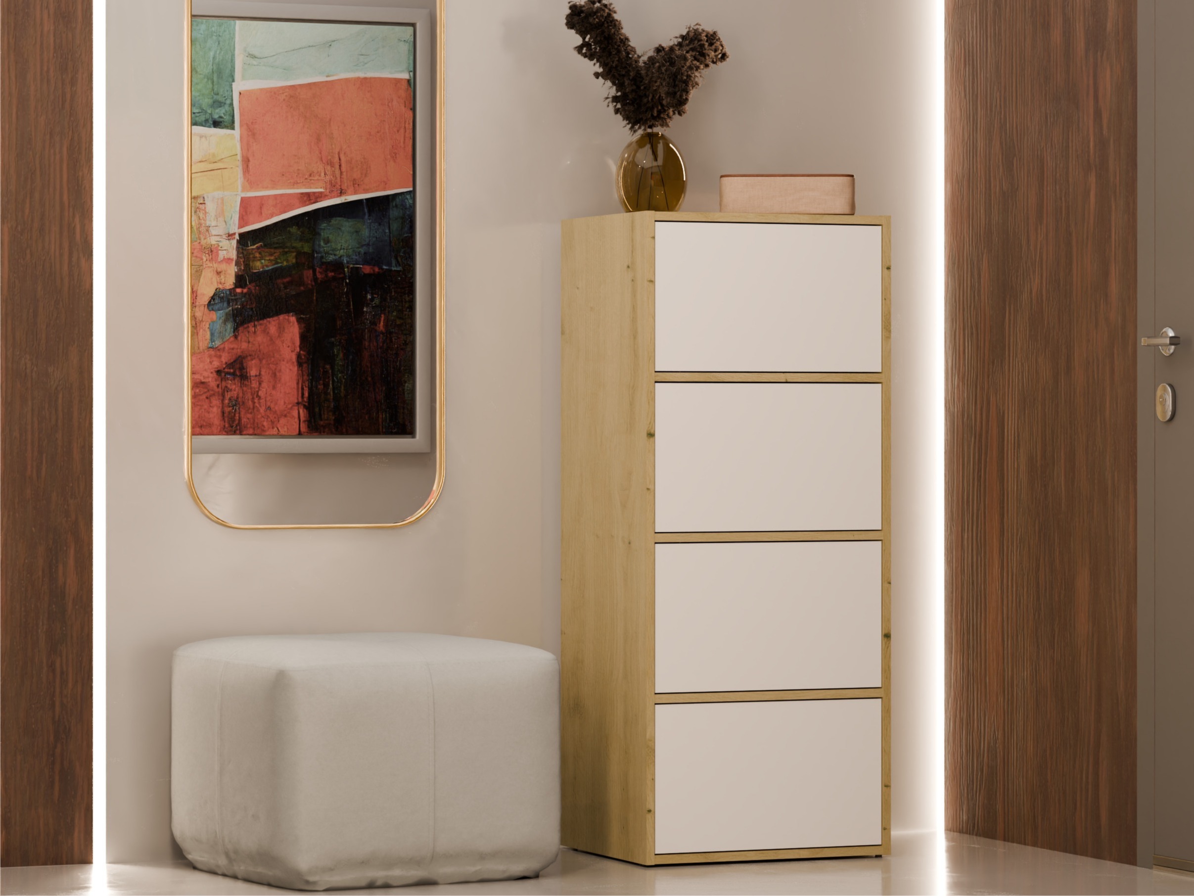 Kapp Mandeville 298 (Valge + Artisan tamm)