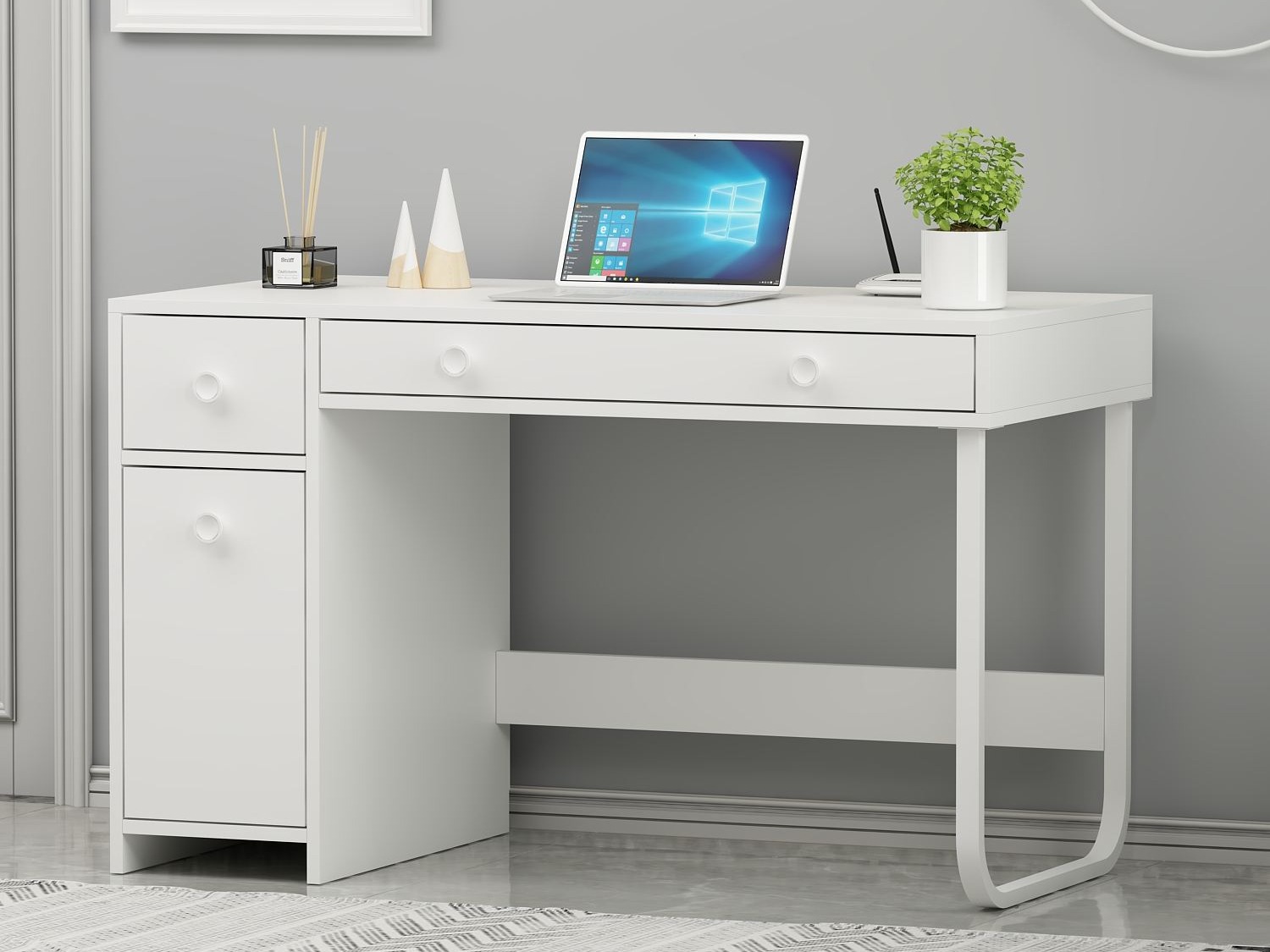 Kirjutuslaud Kailua 2583 (Valge)