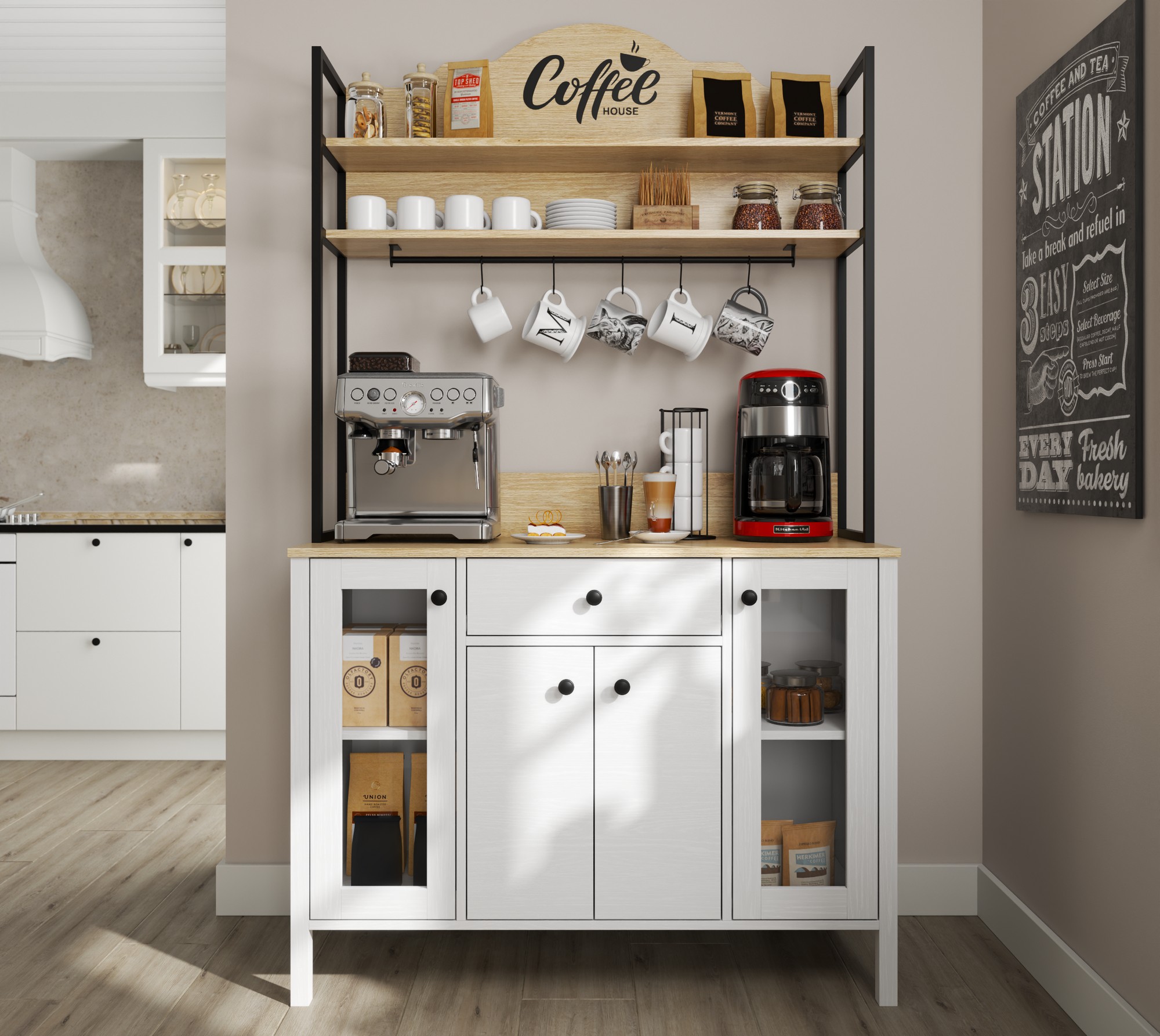 Multifunktsionaalne mööbel Ophfela 148 (Must)