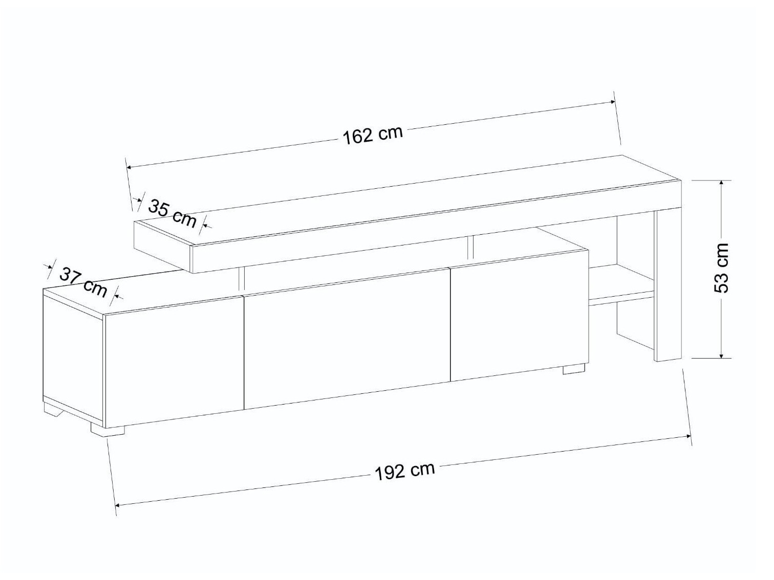 TV-alus Kailua 292 (Hele travertiin)