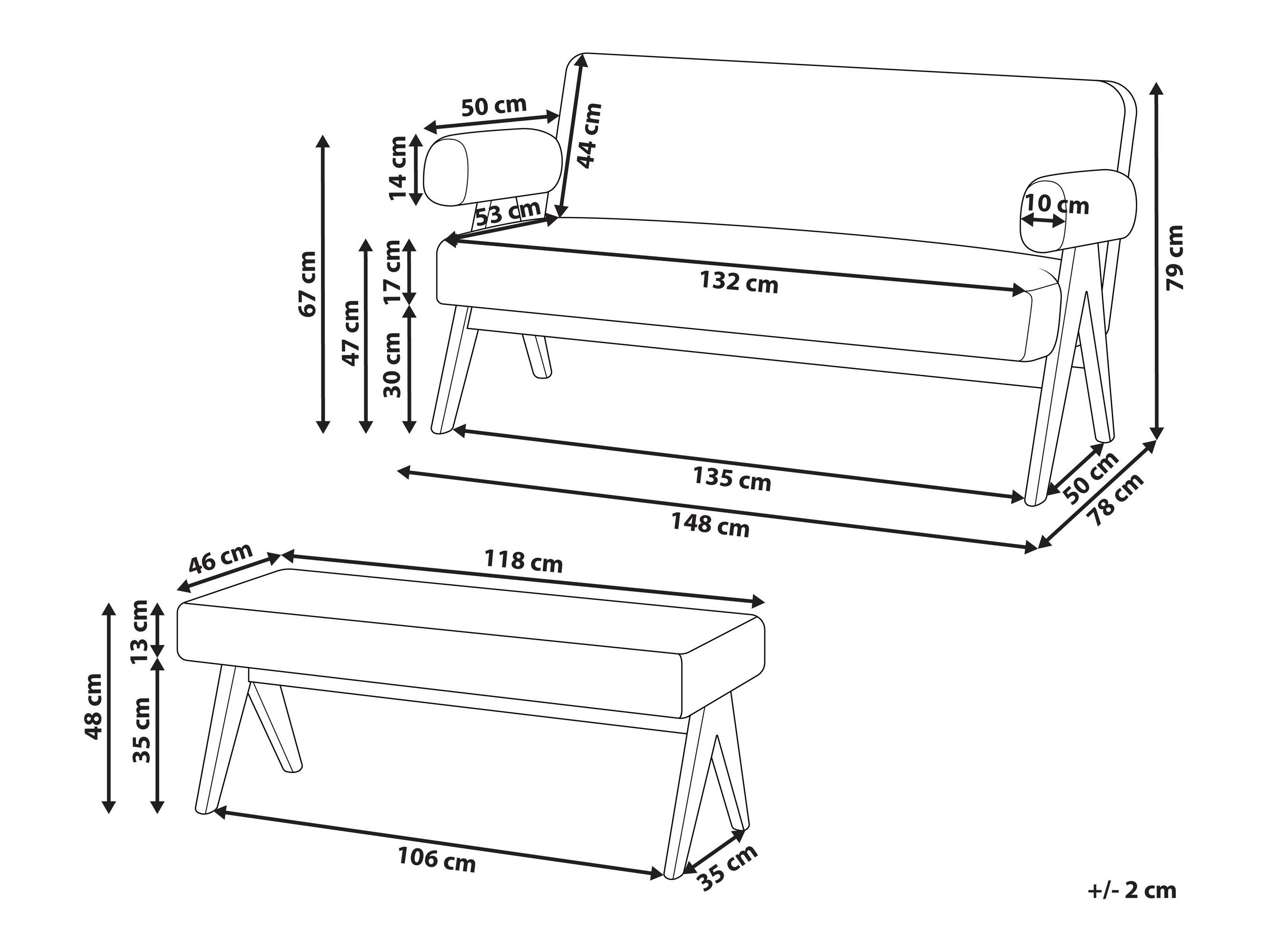 Pehme mööbli komplekt Berwyn 2715 (Roheline + Ere puit)