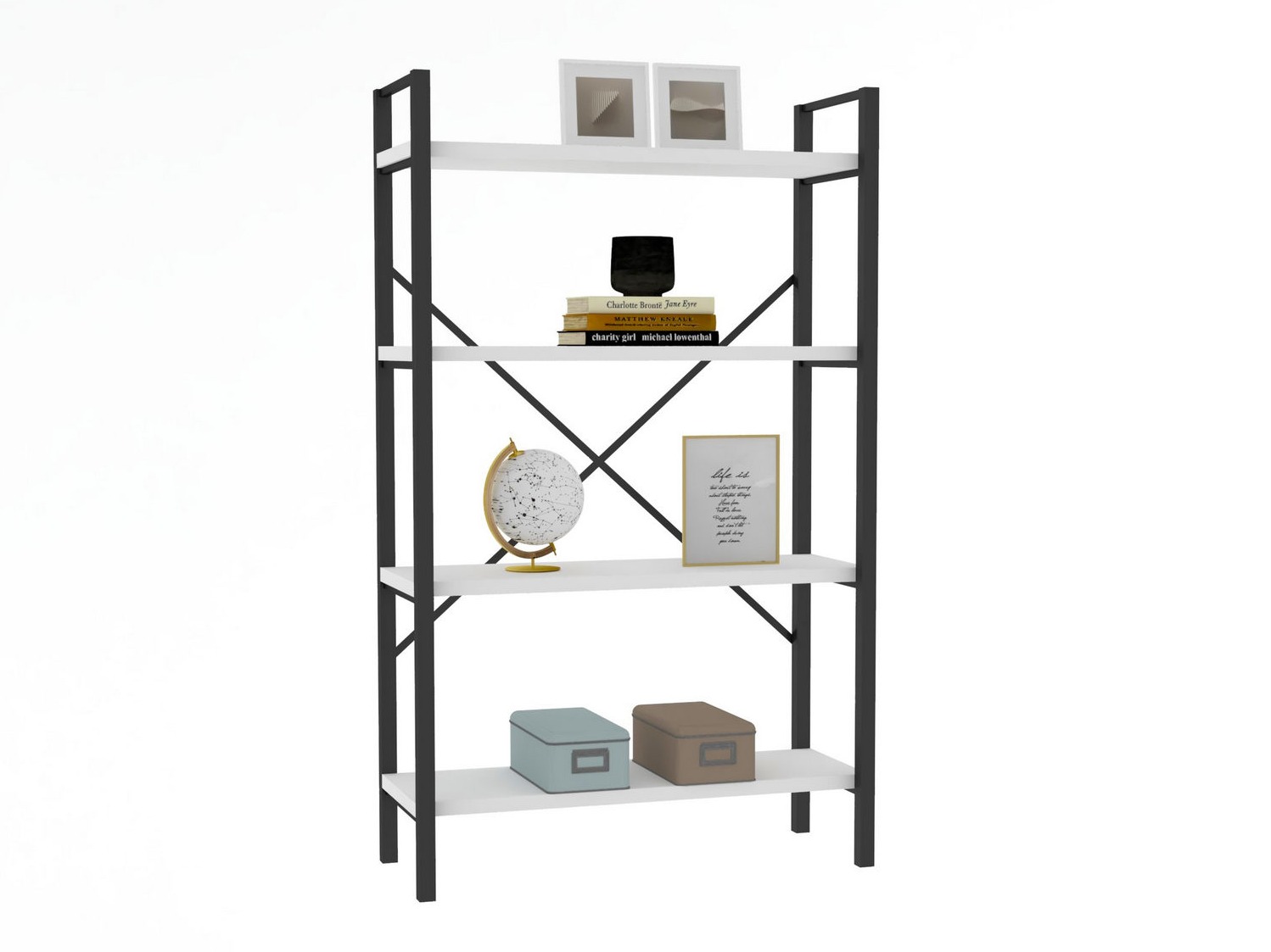 Riiul Kailua 2598 (Valge + Must)