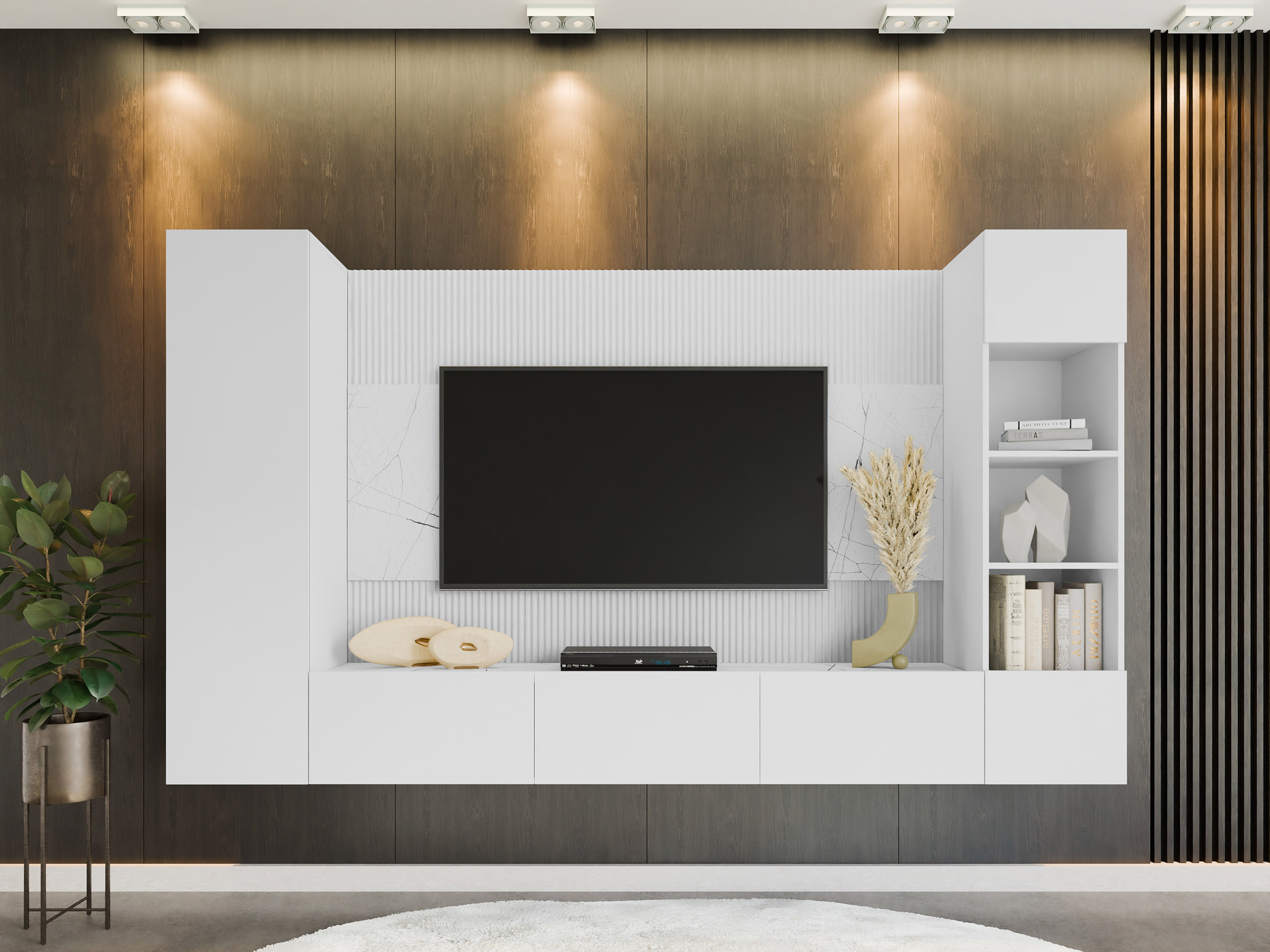 Elutoa komplekt Comfivo 450 (Valge + Valge marmor)