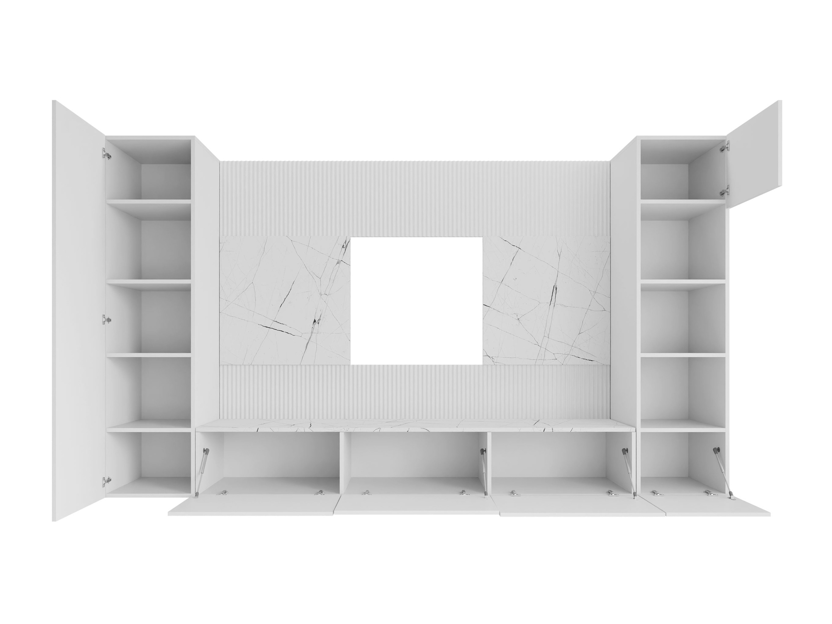 Elutoa komplekt Comfivo Salix IV (Must + Must marmor)