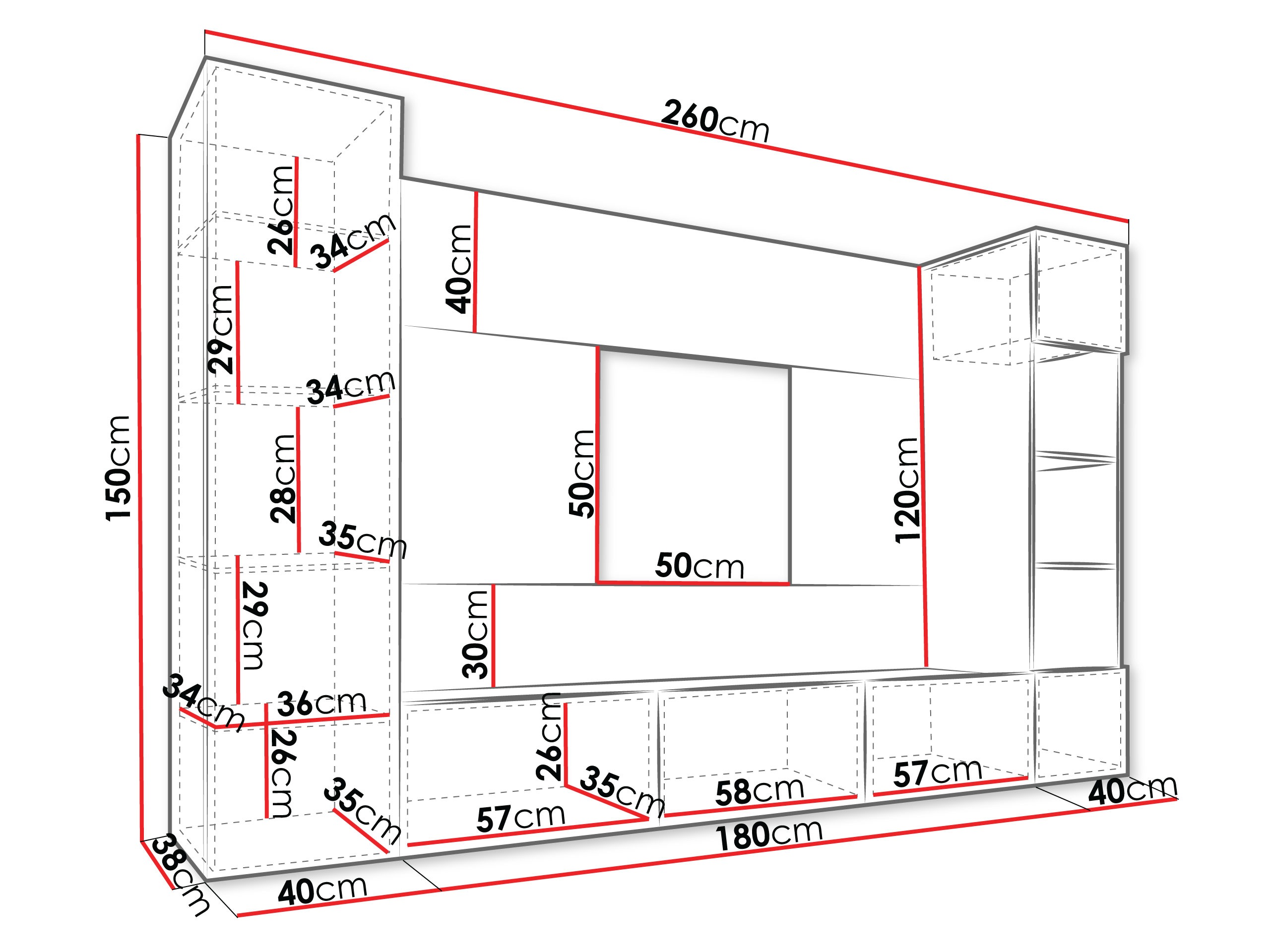 Elutoa komplekt Comfivo Salix IV (Must + Must marmor)