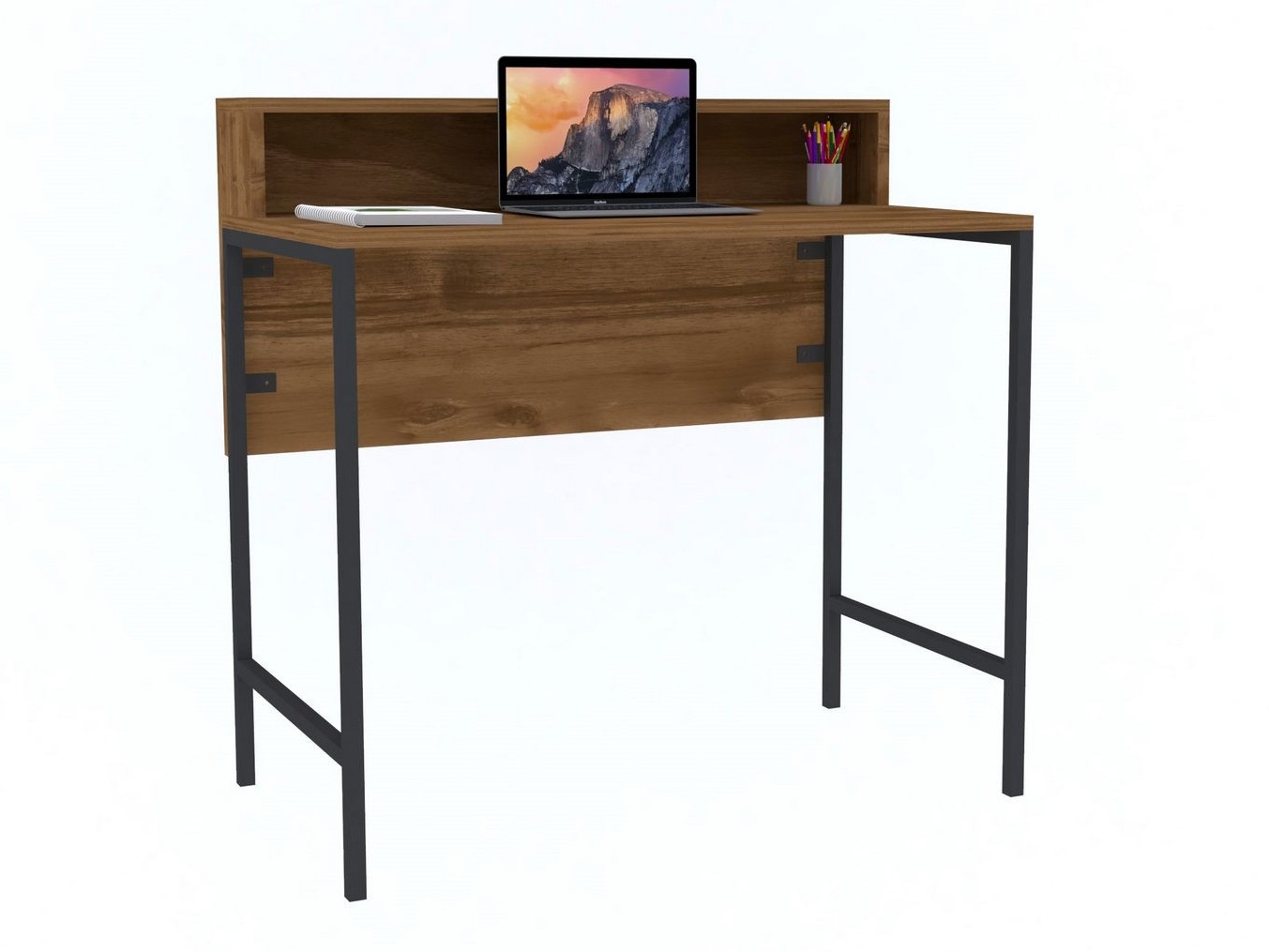 Kirjutuslaud Kailua 2607 (Must + Pähkel)