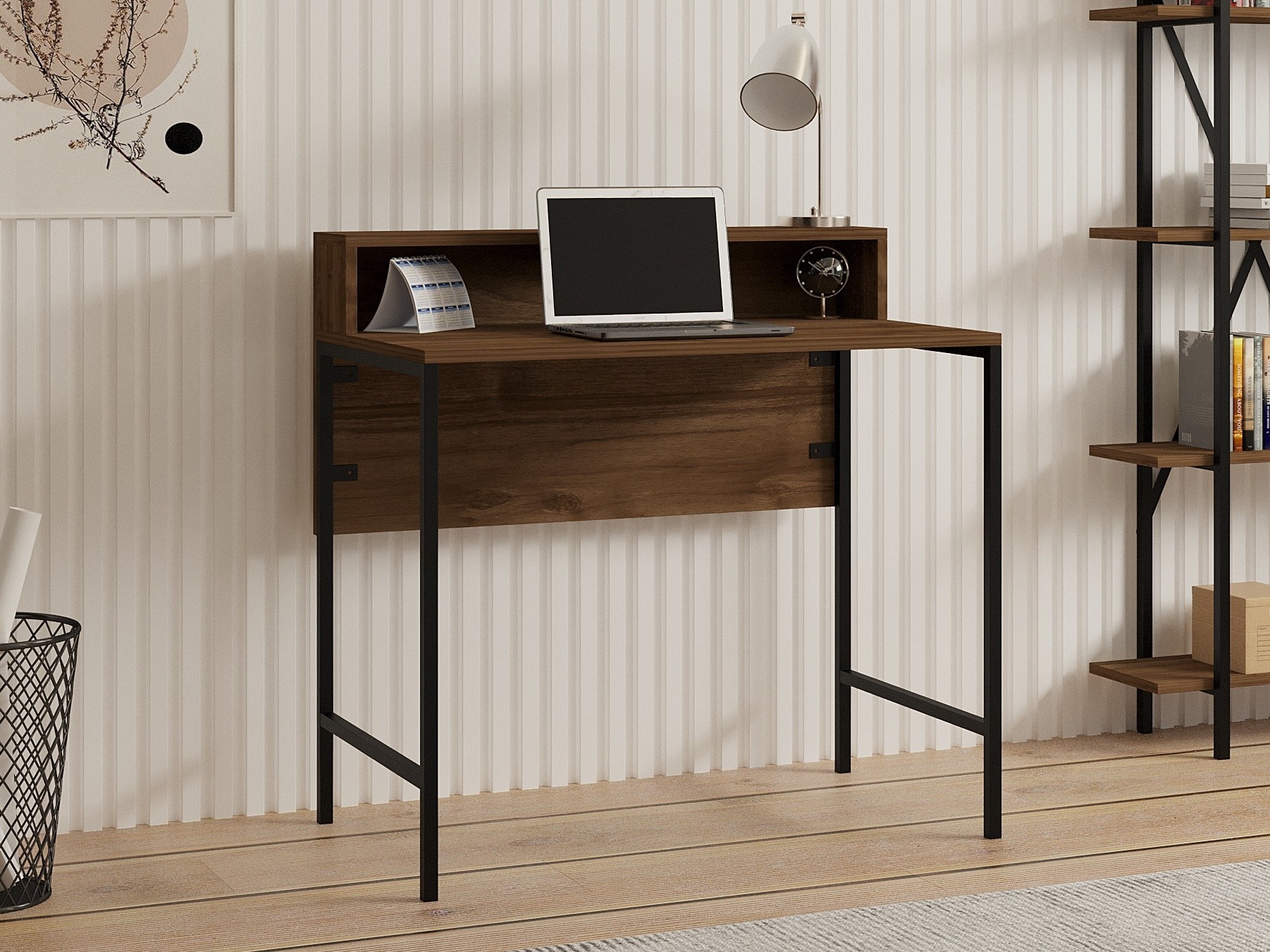 Kirjutuslaud Kailua 2607 (Must + Pähkel)