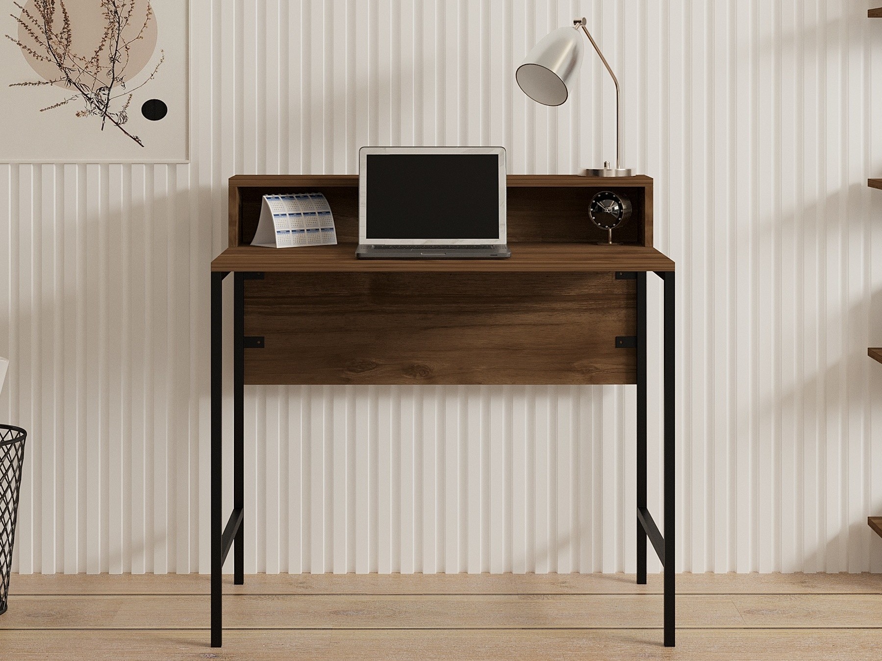 Kirjutuslaud Kailua 2607 (Must + Pähkel)