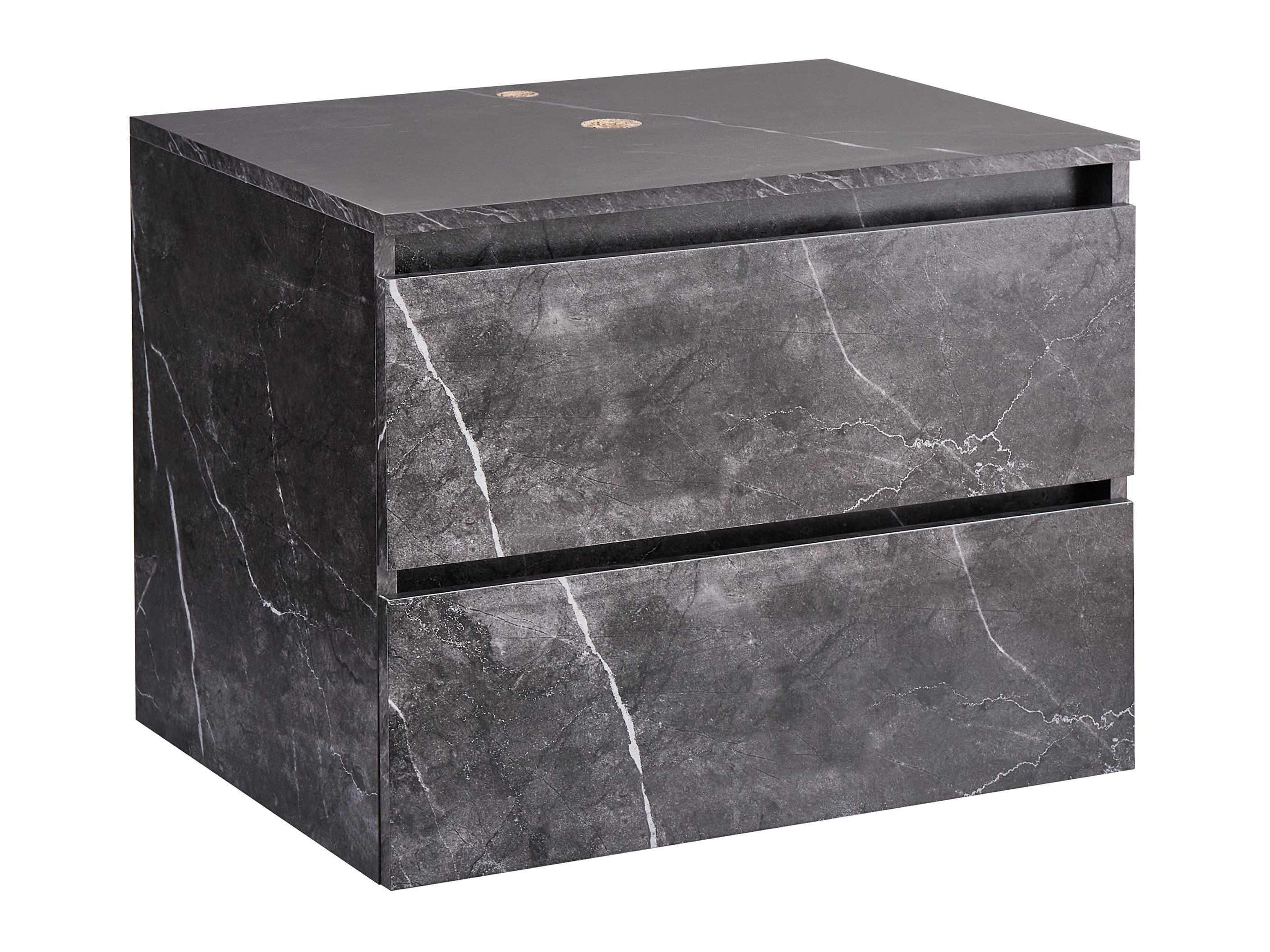 Vannitoa põrandakapp kraanikausile Berwyn 2719 (Must marmor)