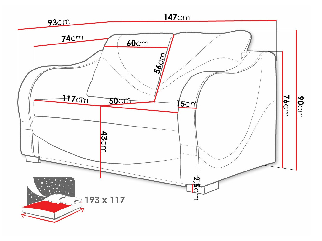 Diivanvoodi Decatur 102 (Rombix 017 + Lawa 17)