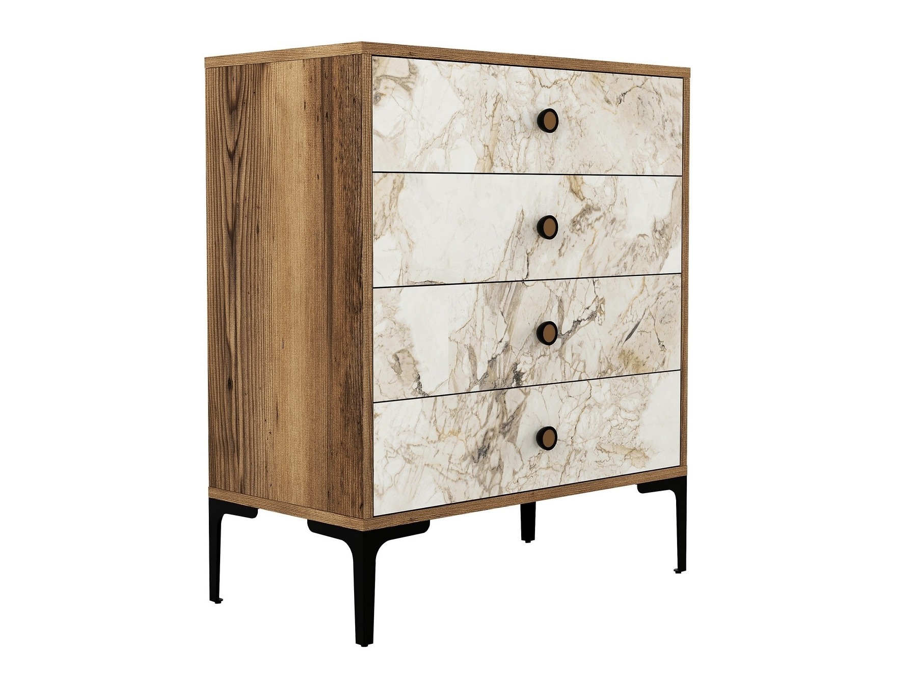 Kummut Kailua 771 (Pähkel + Valge marmor)